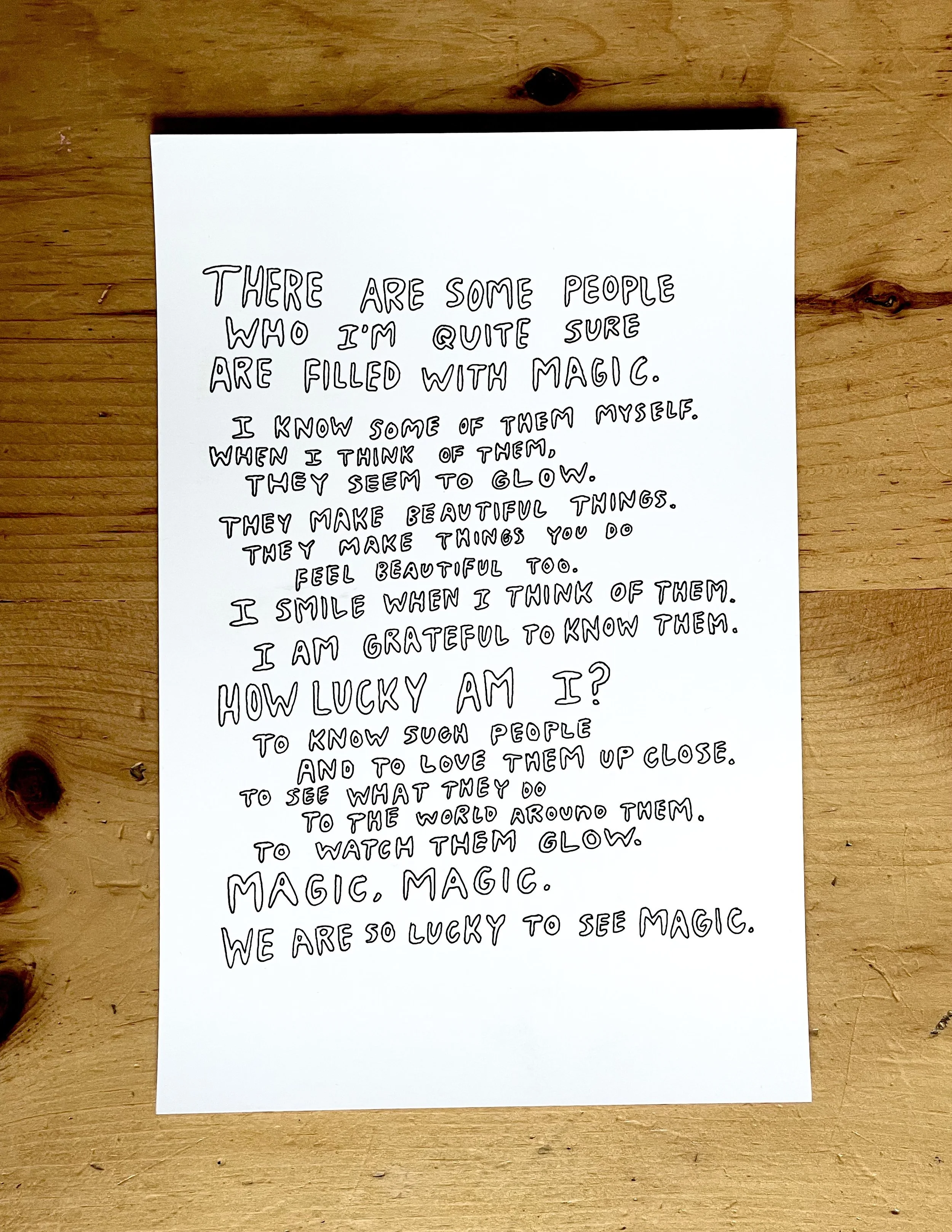 Magic Poem Print