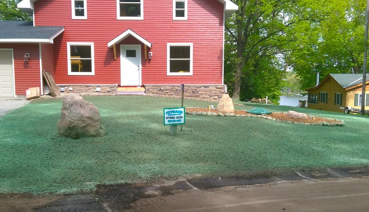 Hydrroseeding lawn services in Annandale, Minnesota