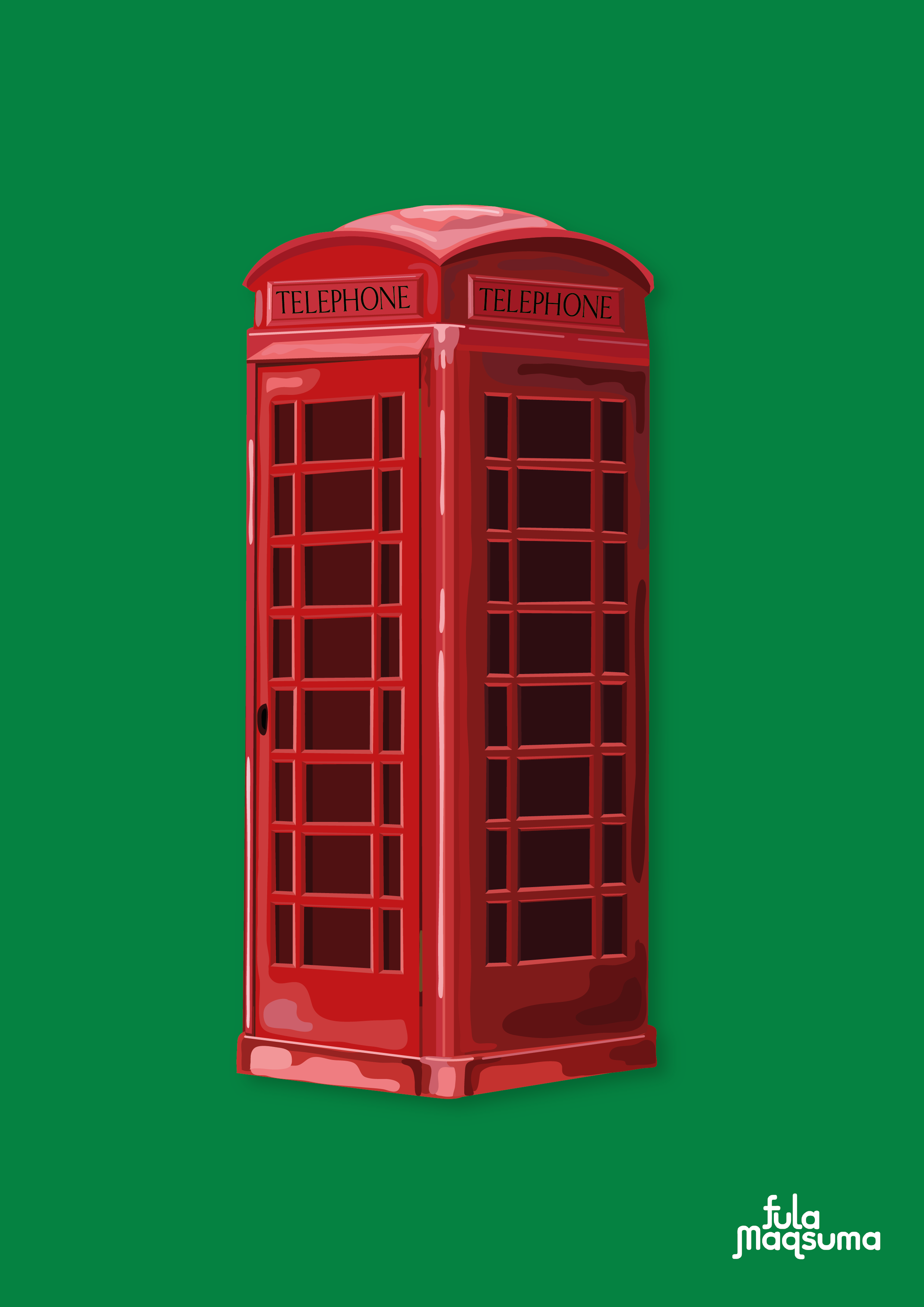 red phone box