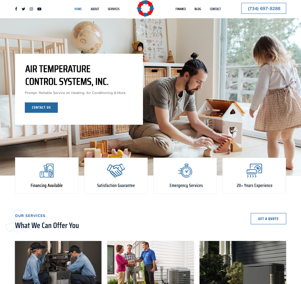 ATC Heating & Cooling - UX/UI