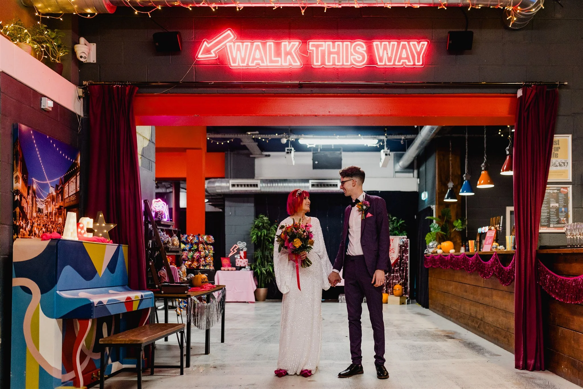 Alternative Wedding Couple At Social, Humberstreet, Hull