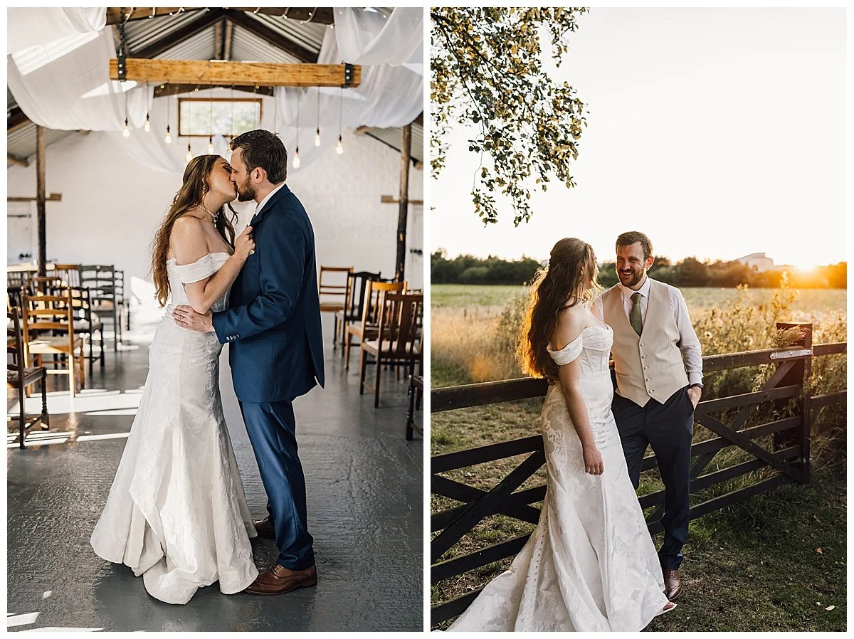 Stunning sunset over the fields at White Syke Fields, a perfect place for a wedding photographer.