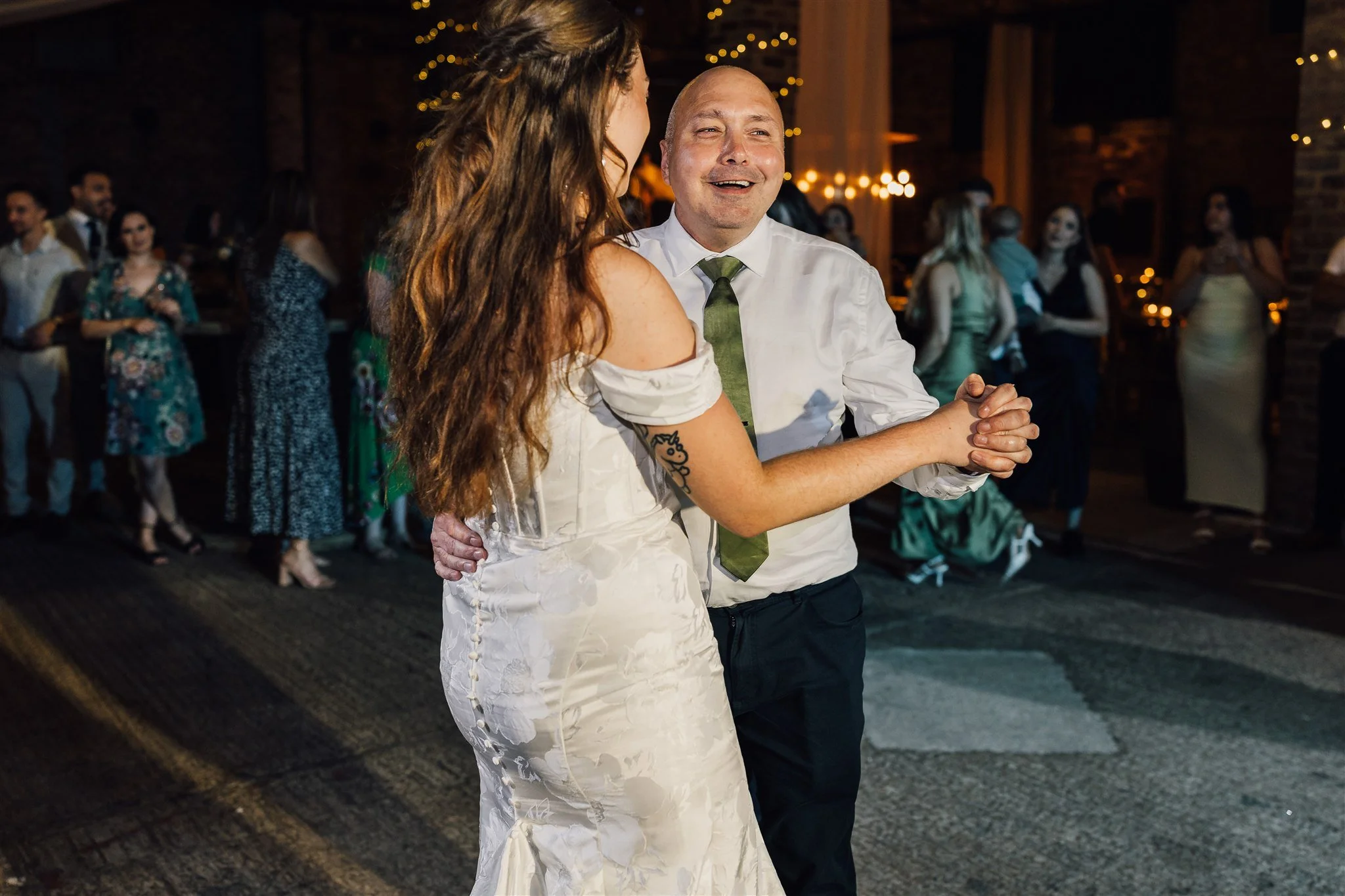Bride and Father first dance at White Syke Fields