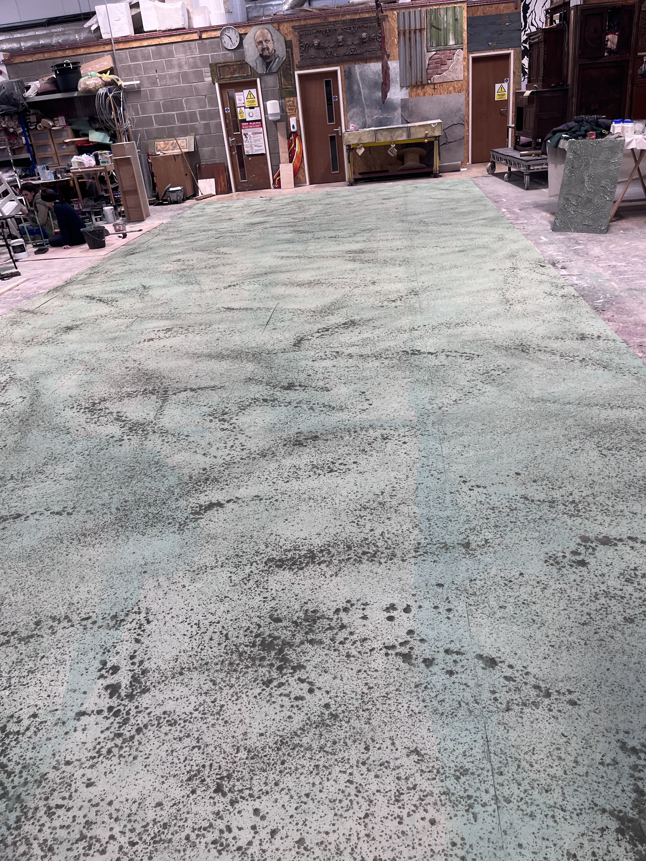 Building up paint wash layers