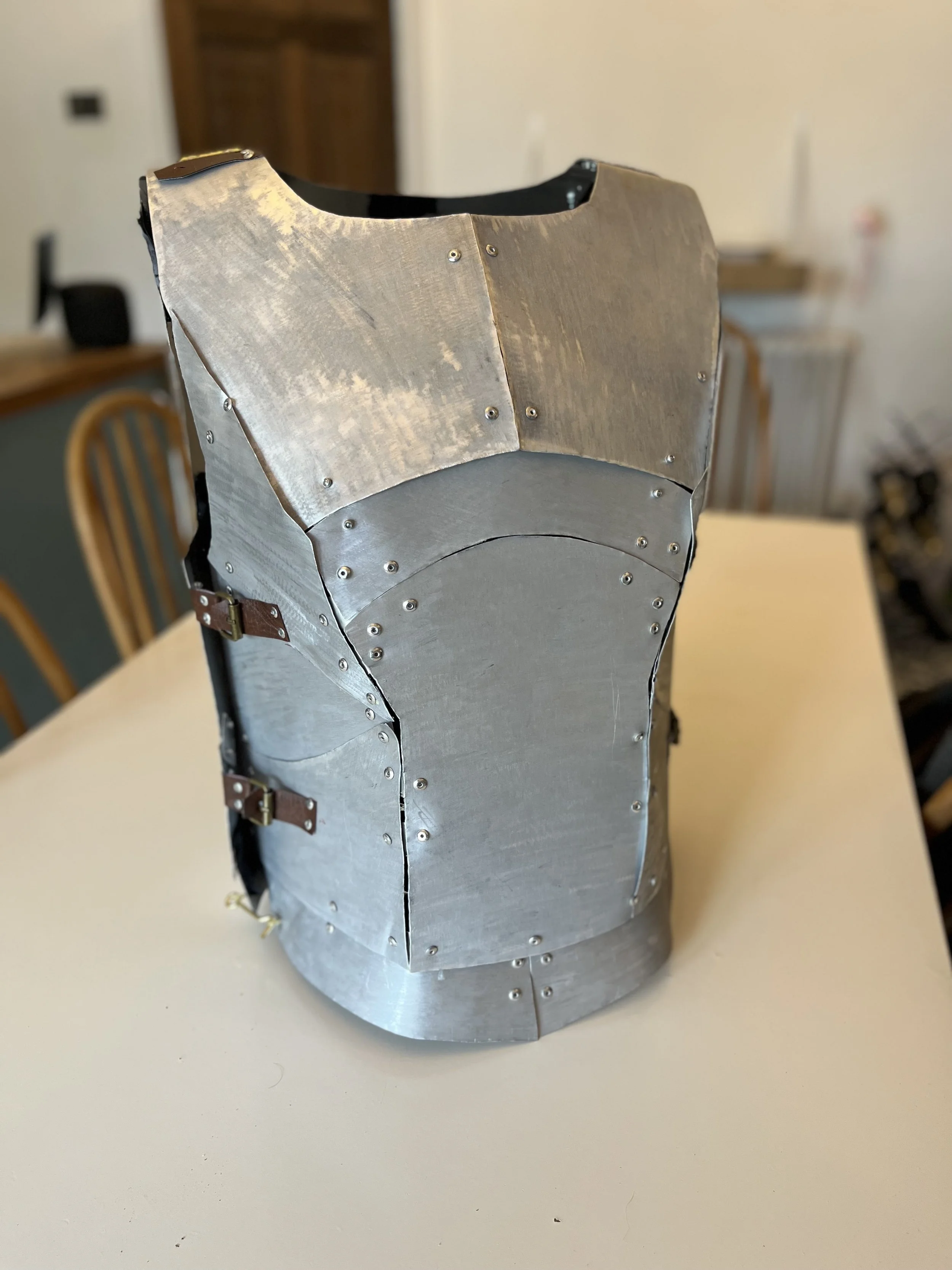 Joining the chest plate panels
