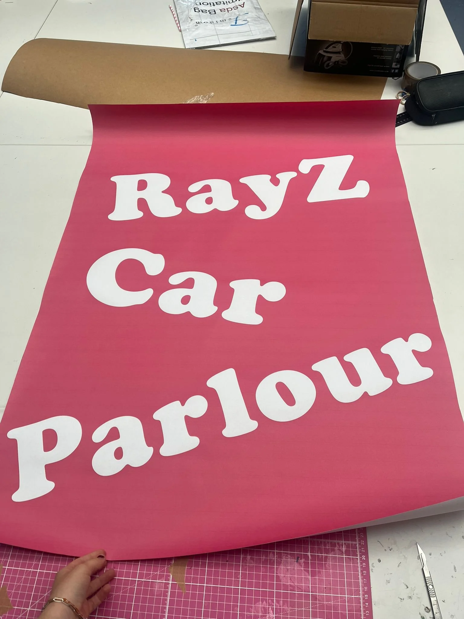 Printed signs