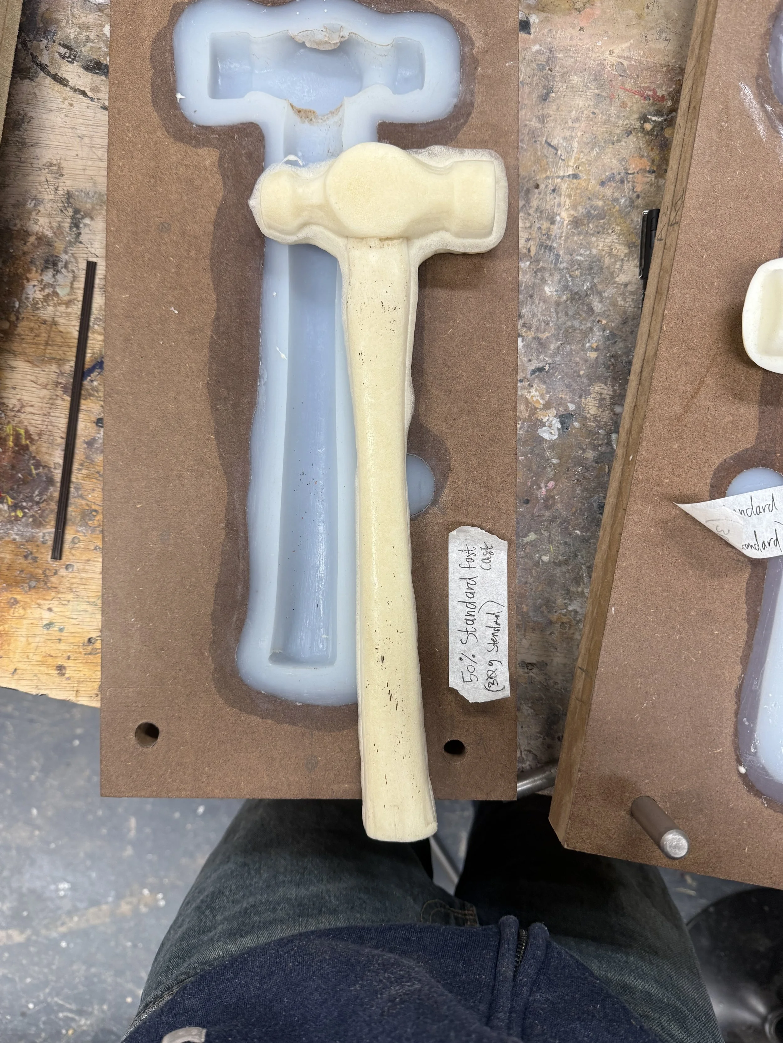 Test polyurethane casting