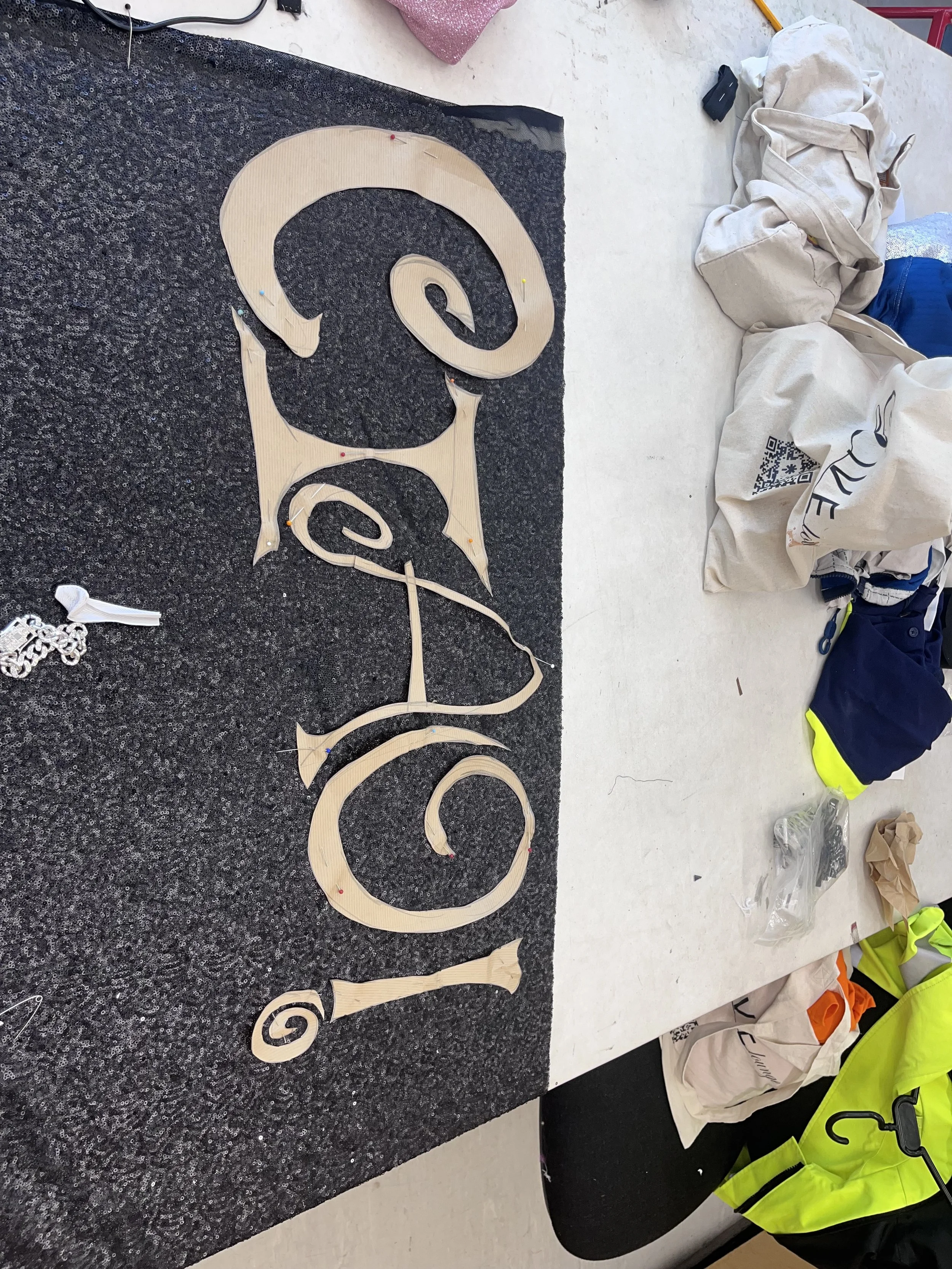 Pattern cutting for cape appliqué