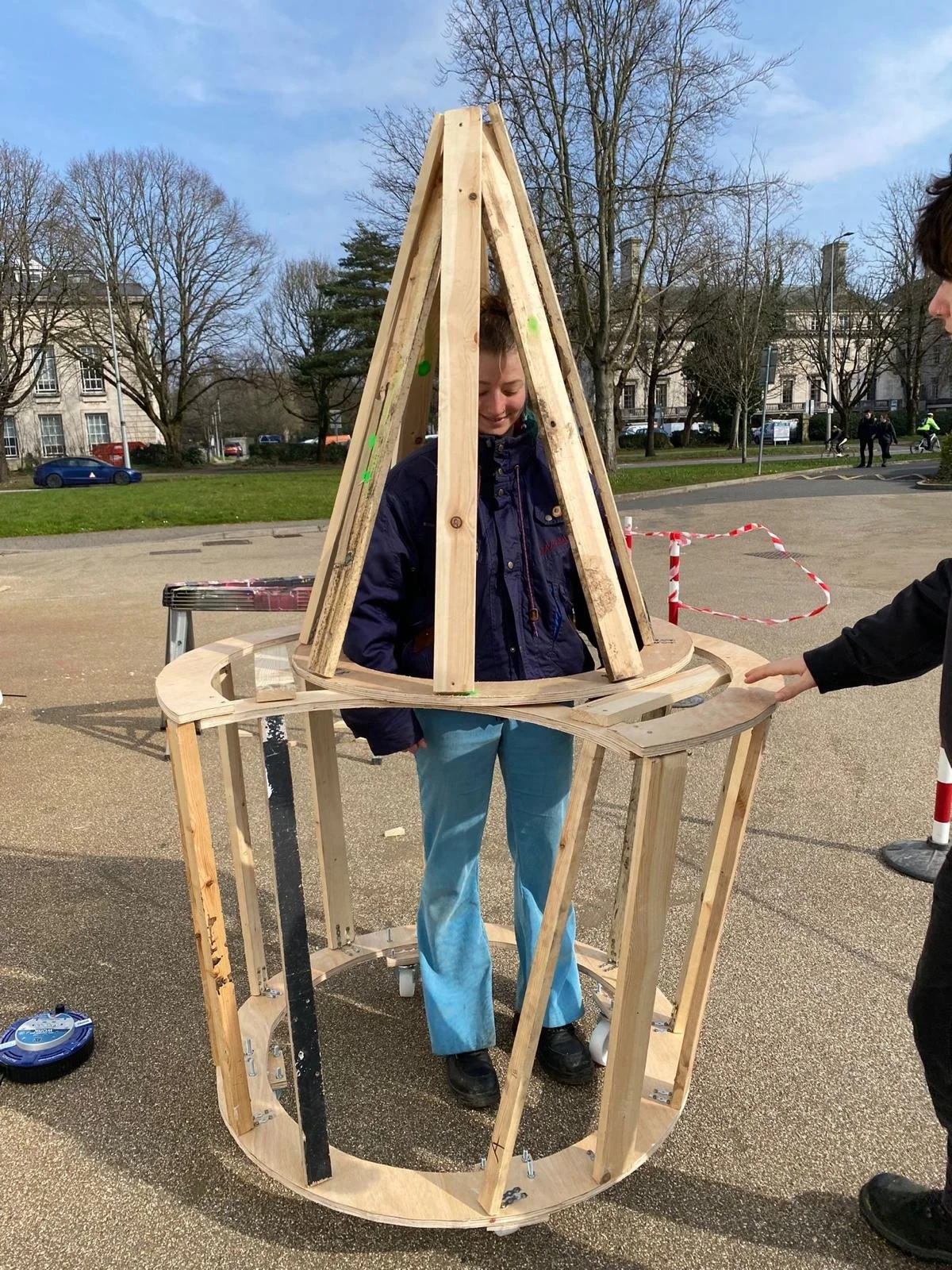 Building the timber frame