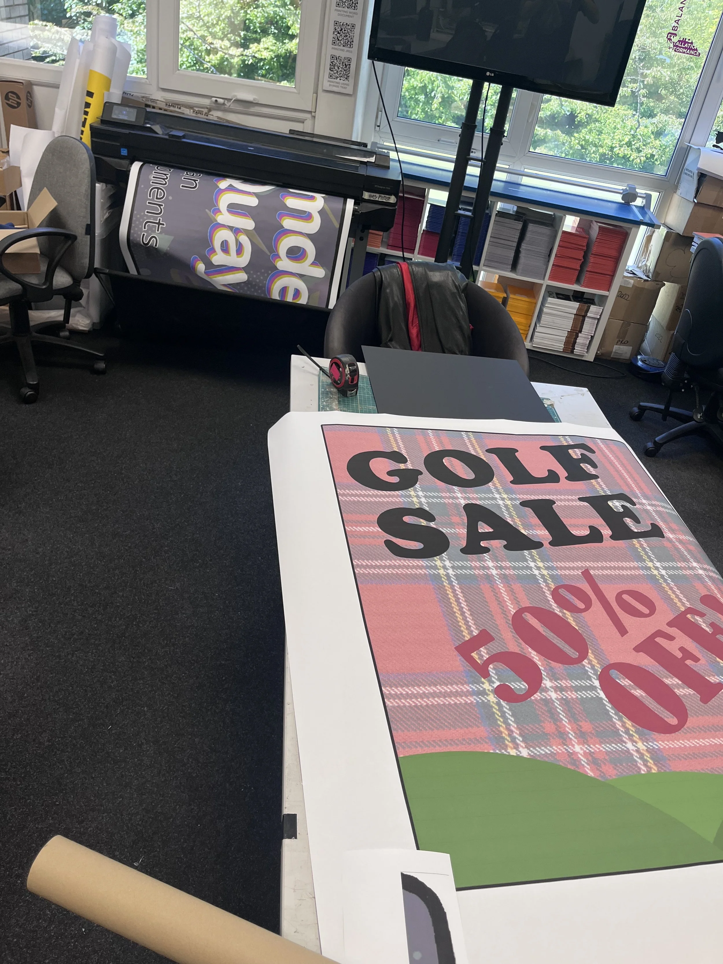 Printed signs