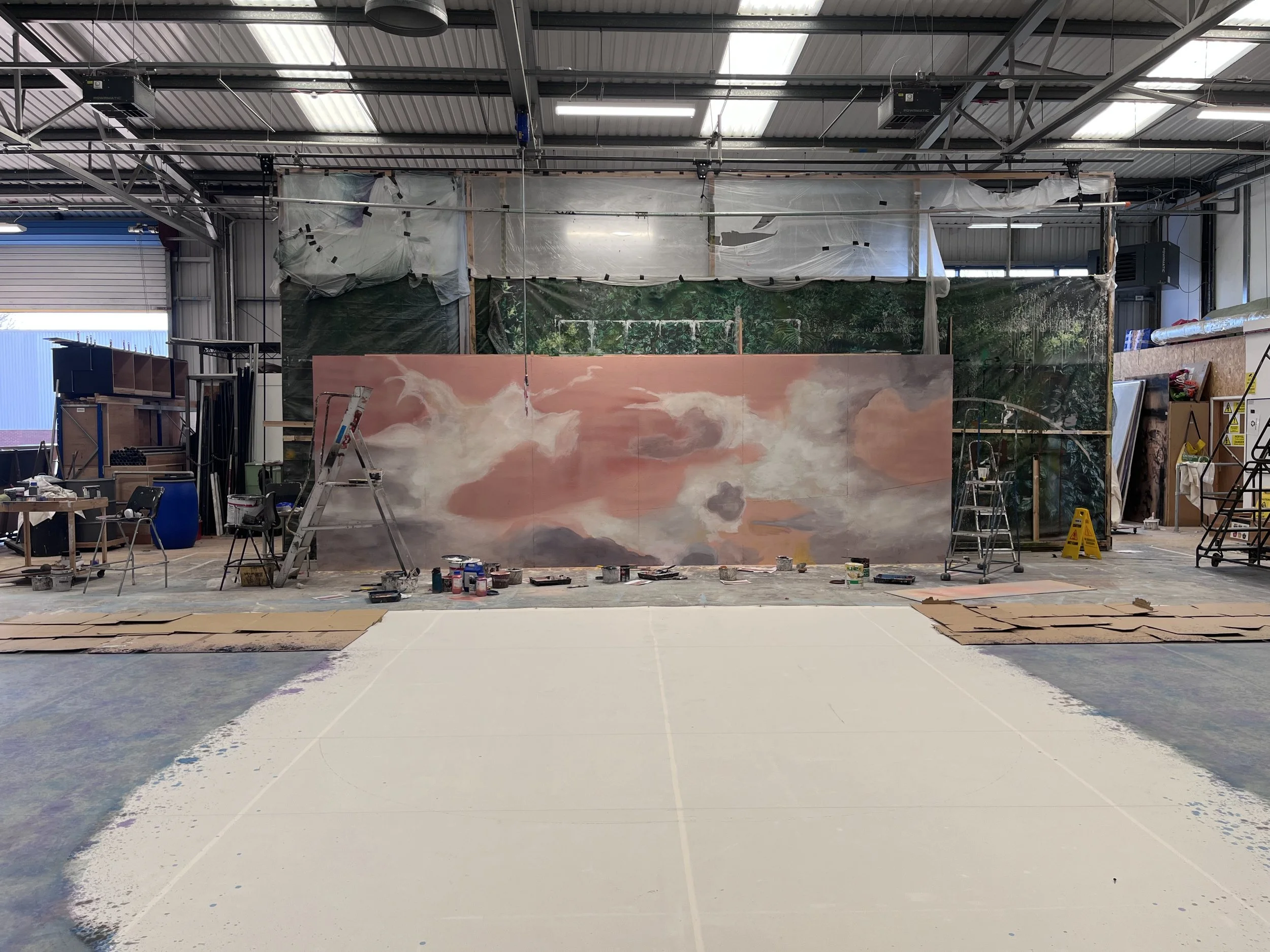 Mural textured with Artex, Painted by Lara Rees