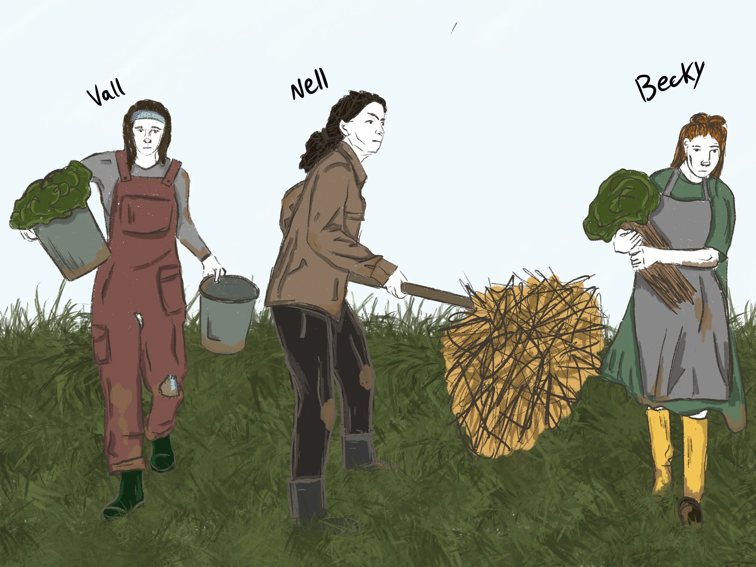 Designs for "Fen" by Caryl Churchill