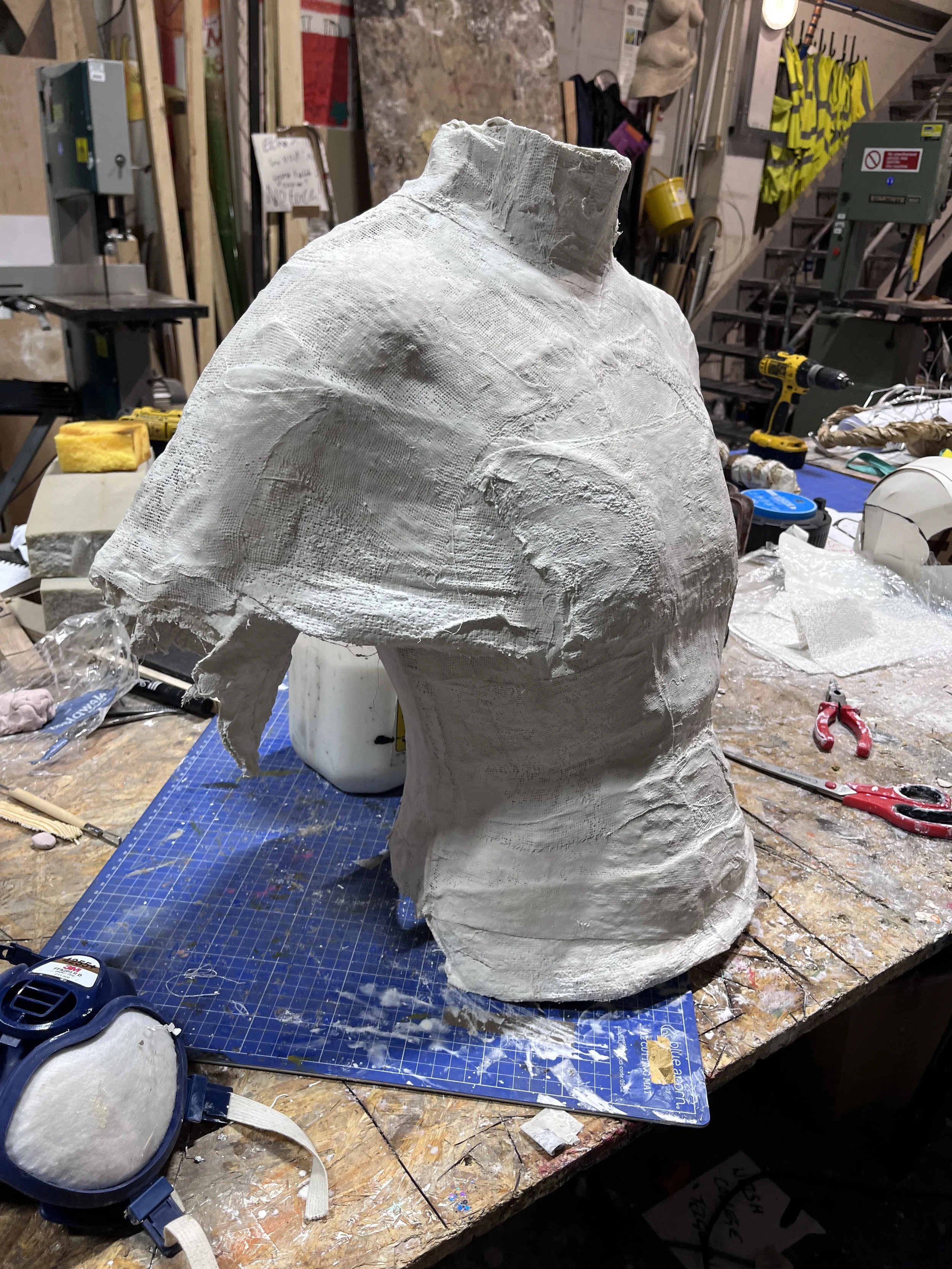 Plaster bandage shell