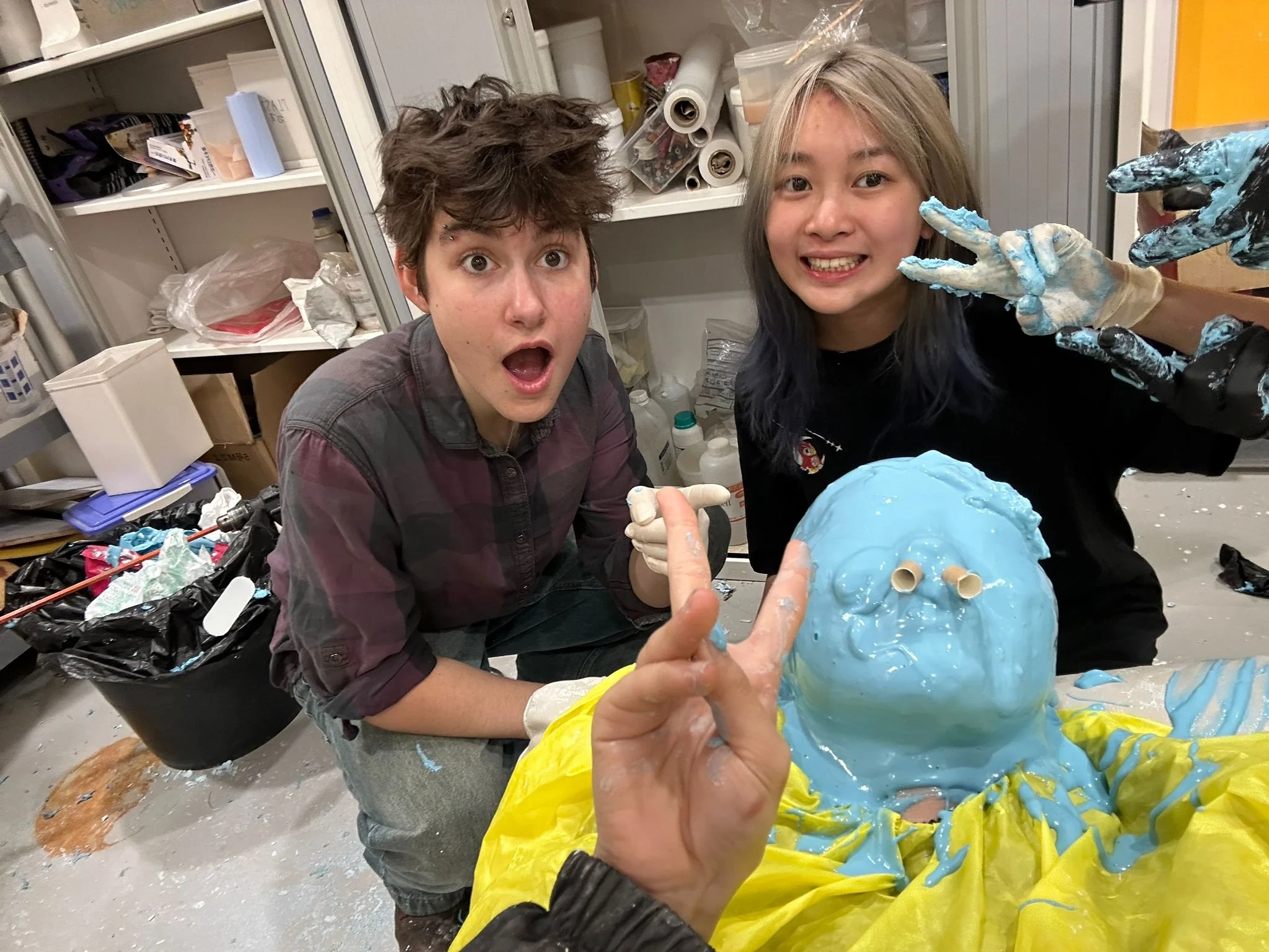 Alginate face cast