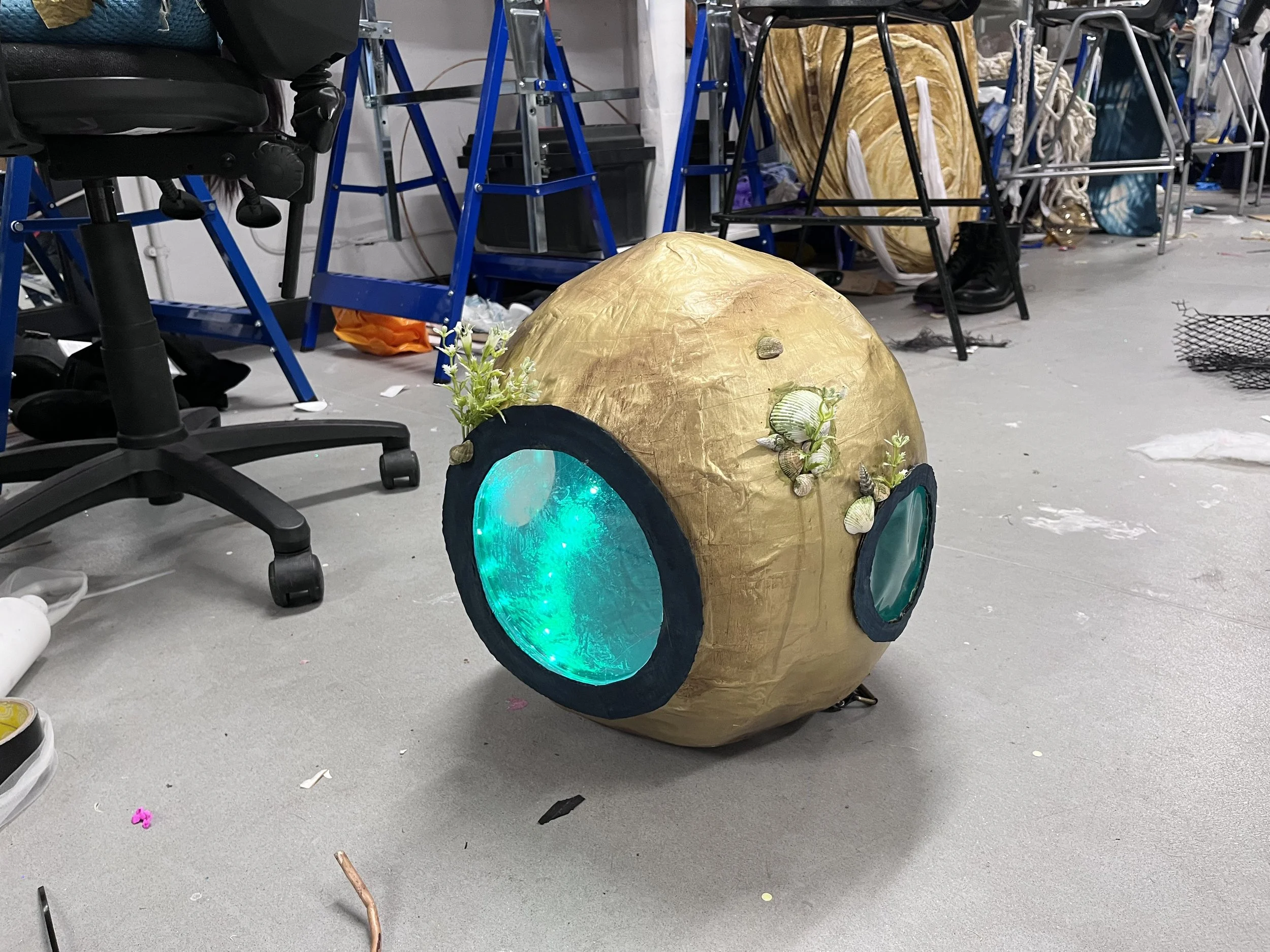Helmet decorated 
