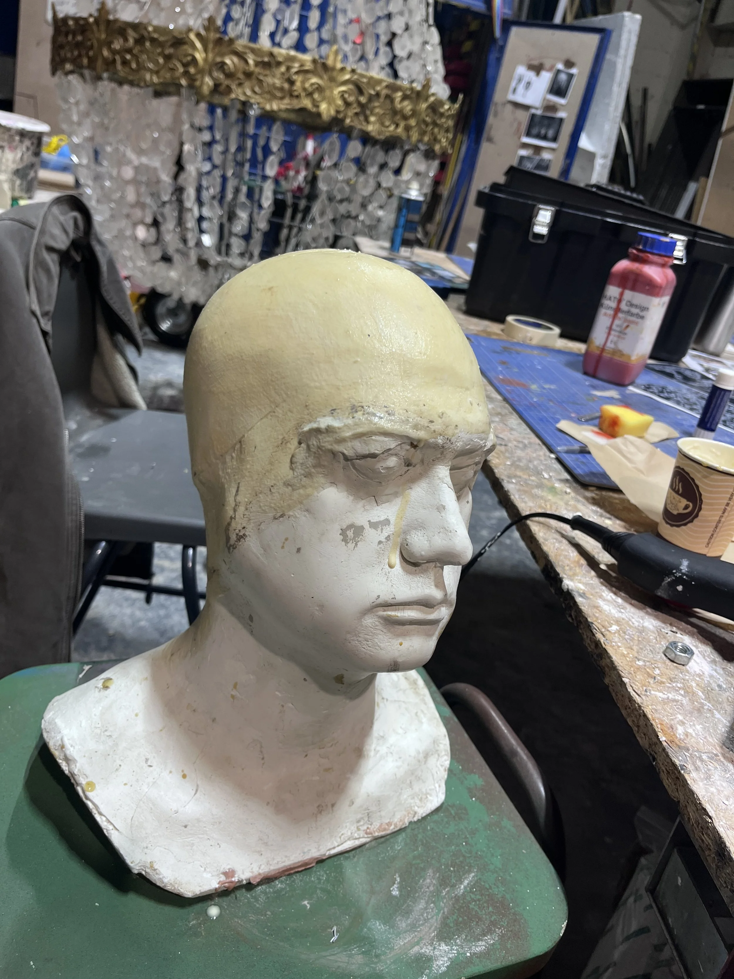 Forming a latex bald-cap