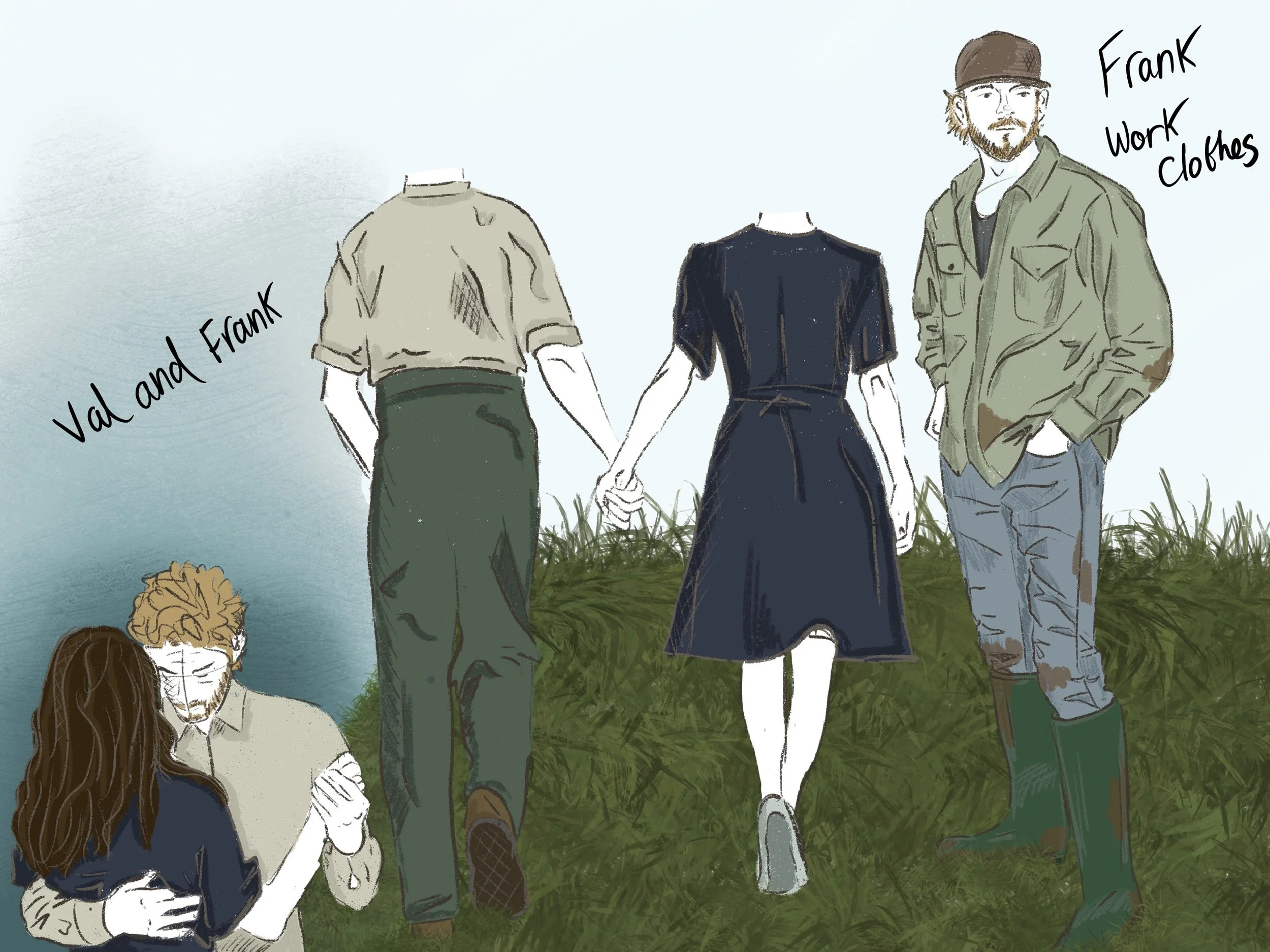 Designs for "Fen" by Caryl Churchill