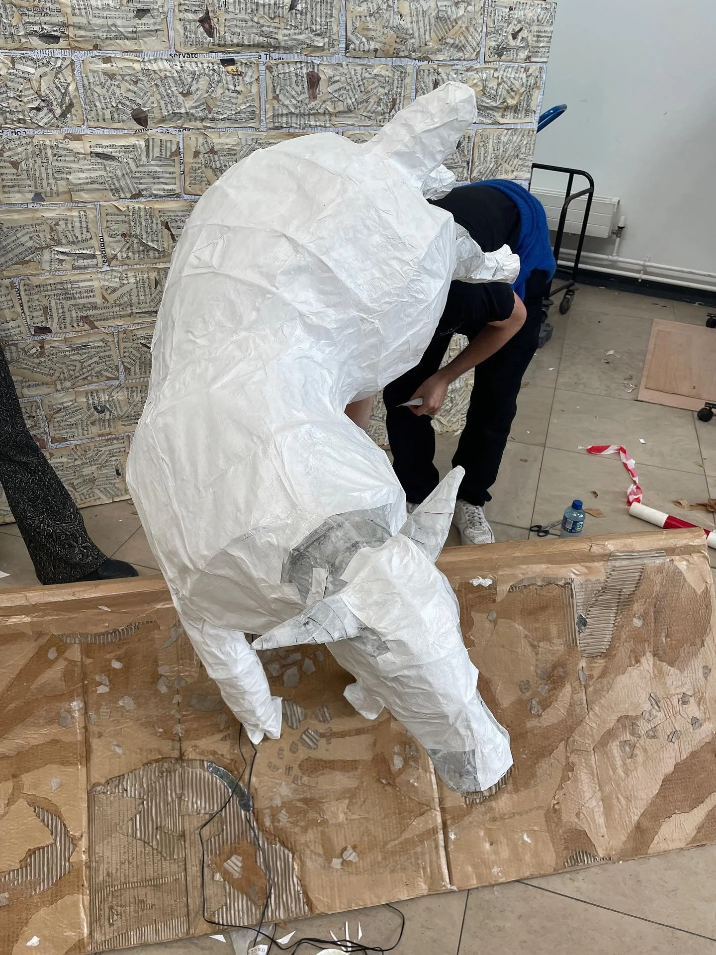 Cladding the frame