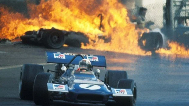 Jackie Stwart wins in the Tyrrell entered March 701 in Jarama 1970