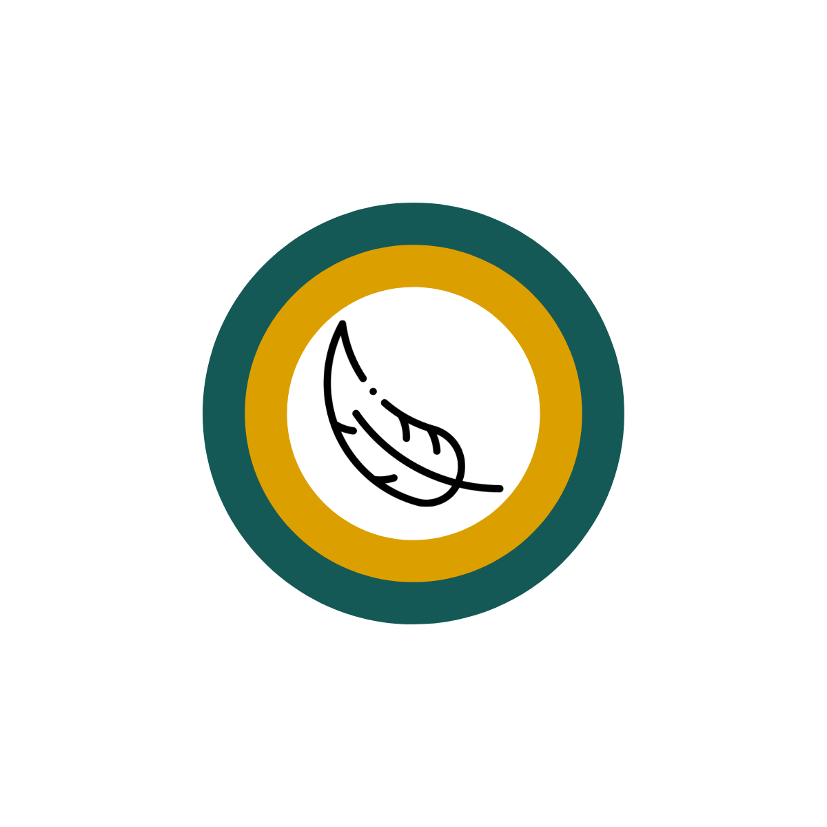Icon representing the lightweight properties of GFRP composite rebar, shown as a feather inside a circular badge.