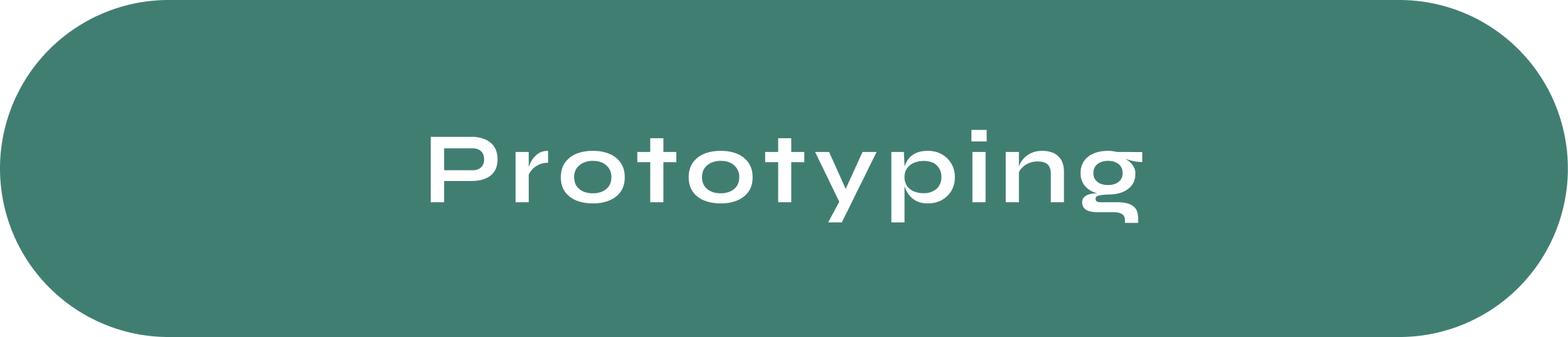 Word 'Prototyping' on a teal rounded rectangle background.