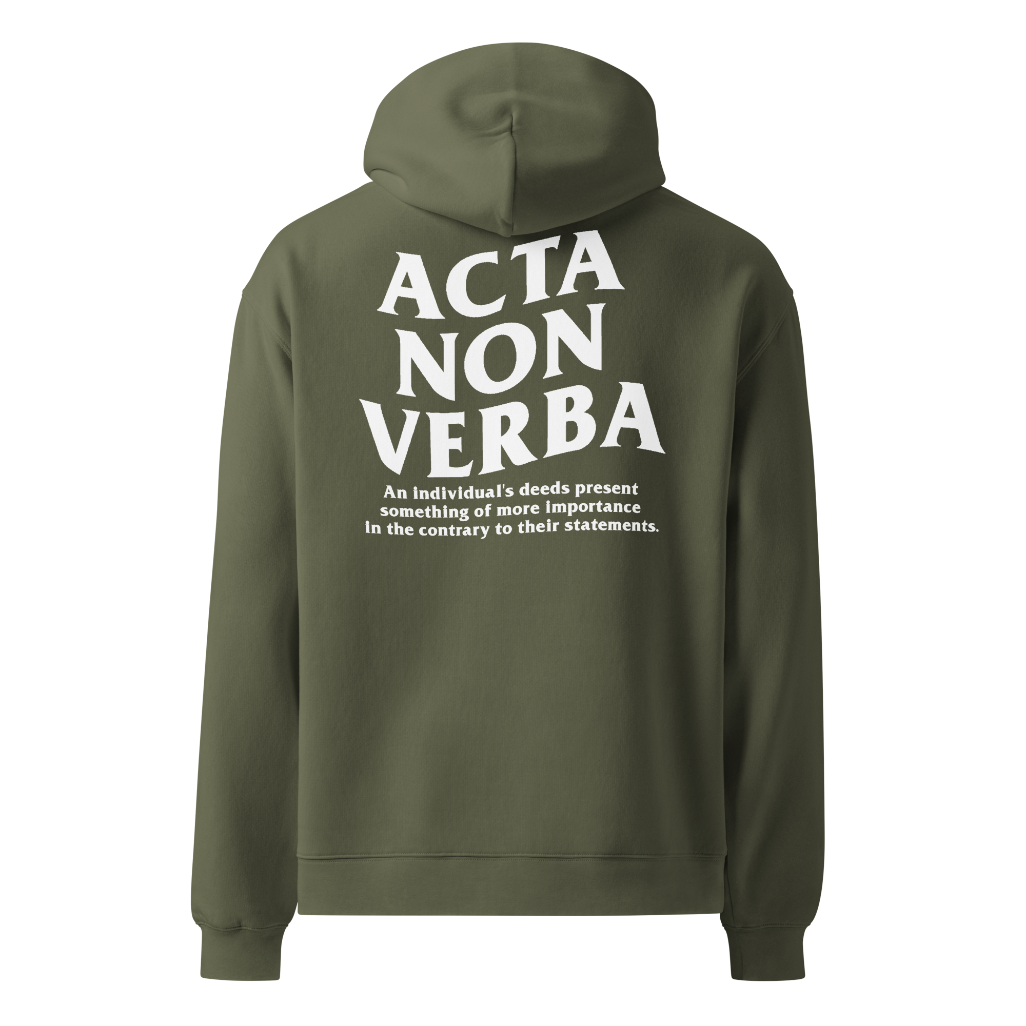 Acta Non Verba Oversized Hoodie