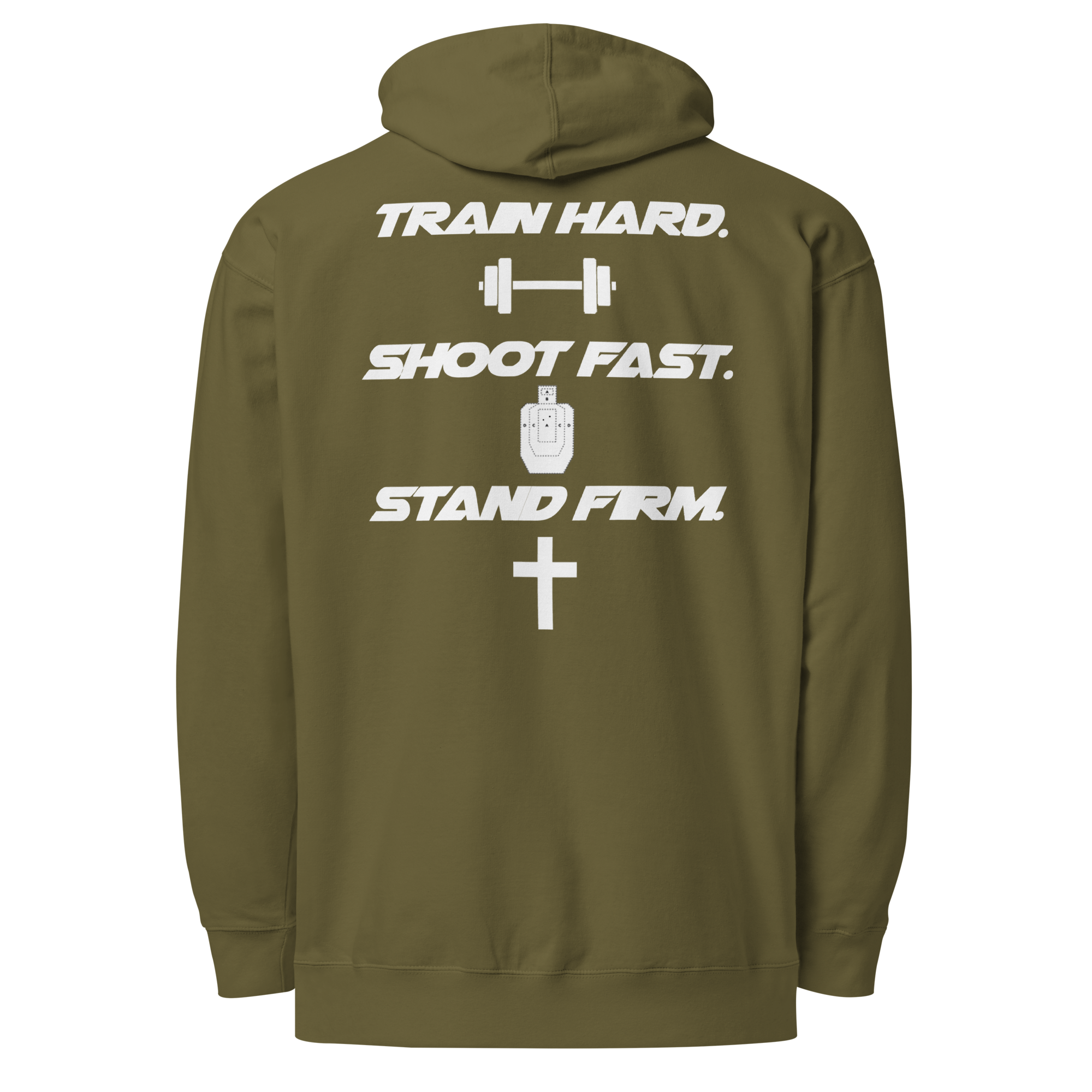 Train, Shoot, Stand Firm Hoodie