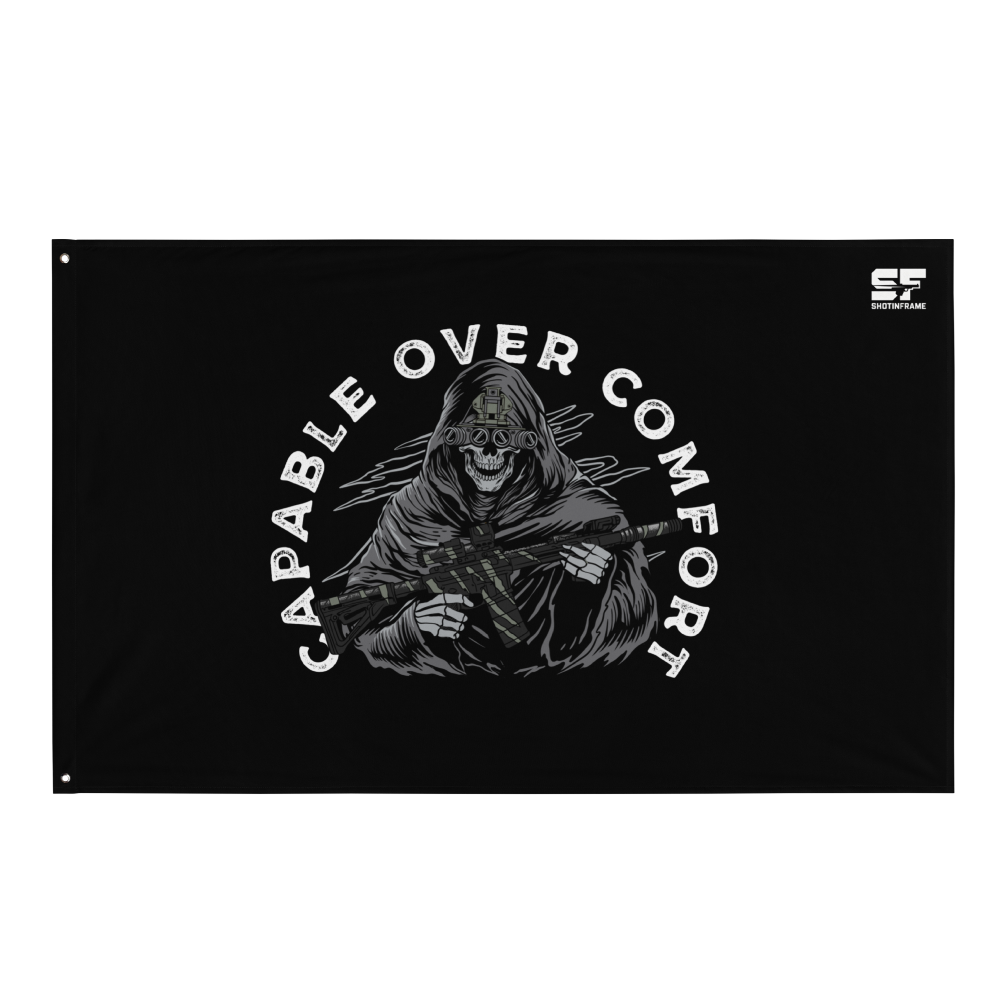 Capable Over Comfort Flag