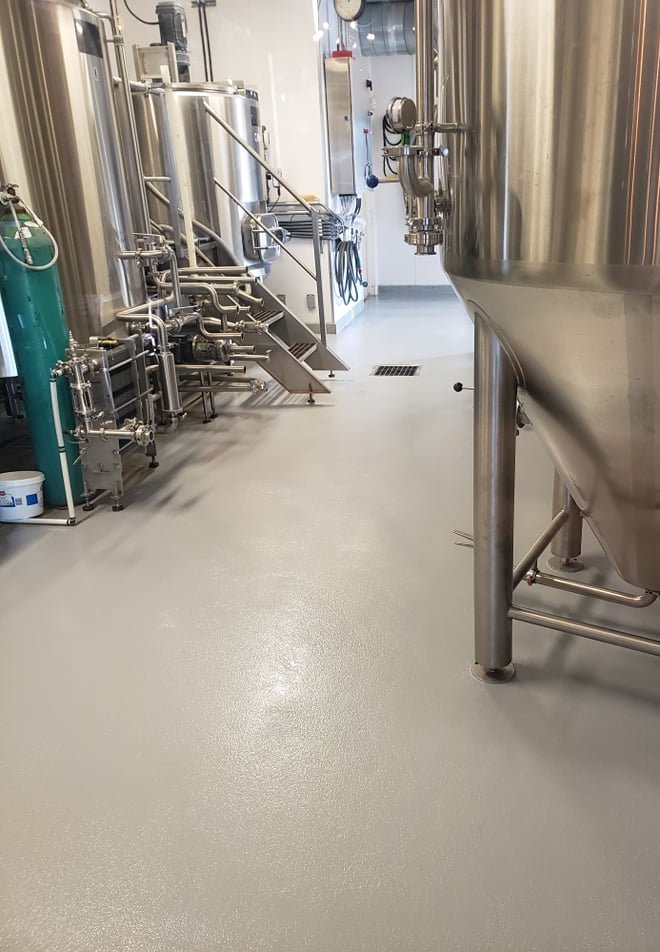 plancher epoxy microbrasserie