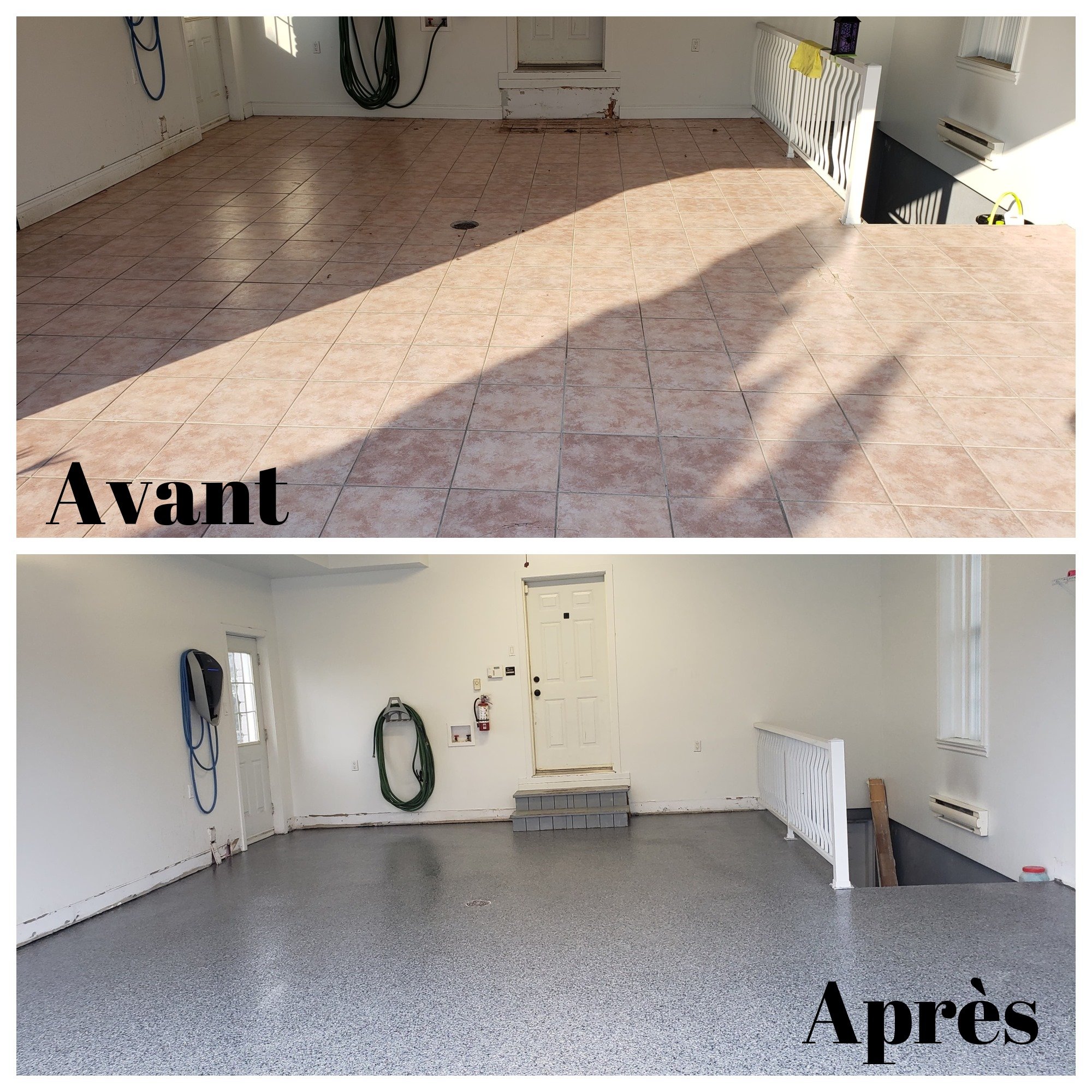 Garage avant/après