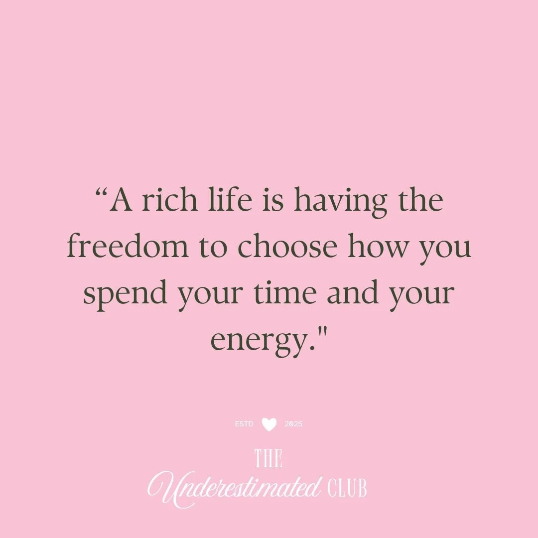 True wealth isn&rsquo;t measured by money, but by the freedom to live life on your own terms.

Episode 8 with @lisa_westmountwealth shares insights on how to achieve this rich life. How do you choose to spend your time and energy?