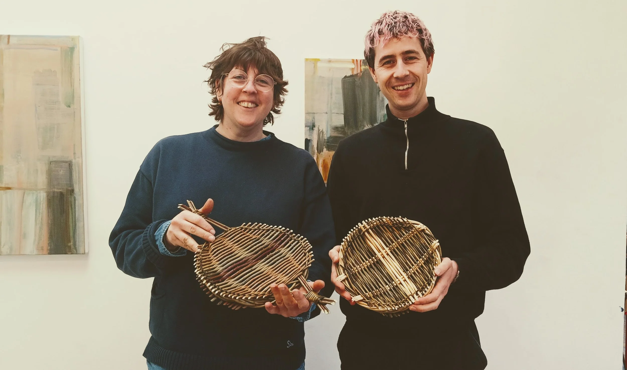 Willow platters at the Green Scythe Fair