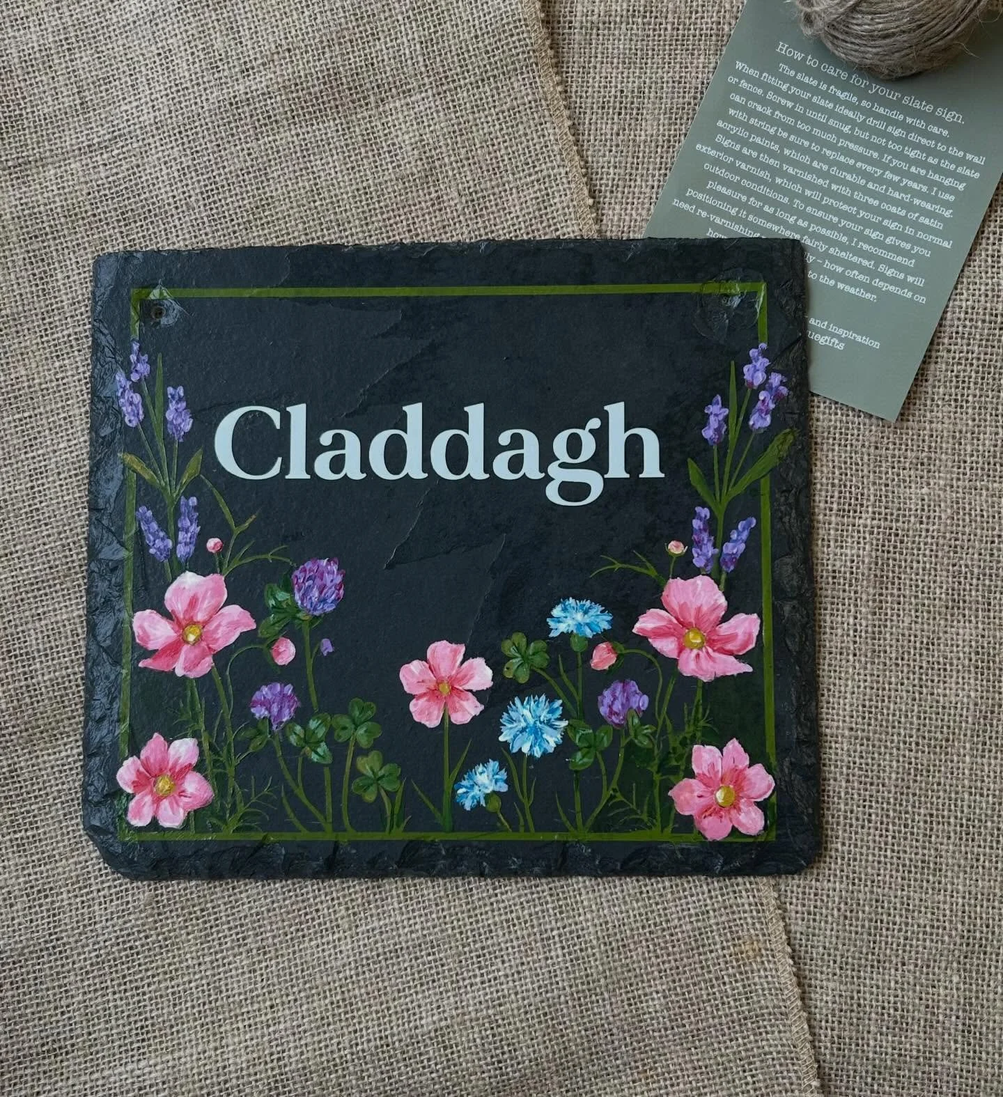 Personalised House Sign, soft pastels colours! @meathmade