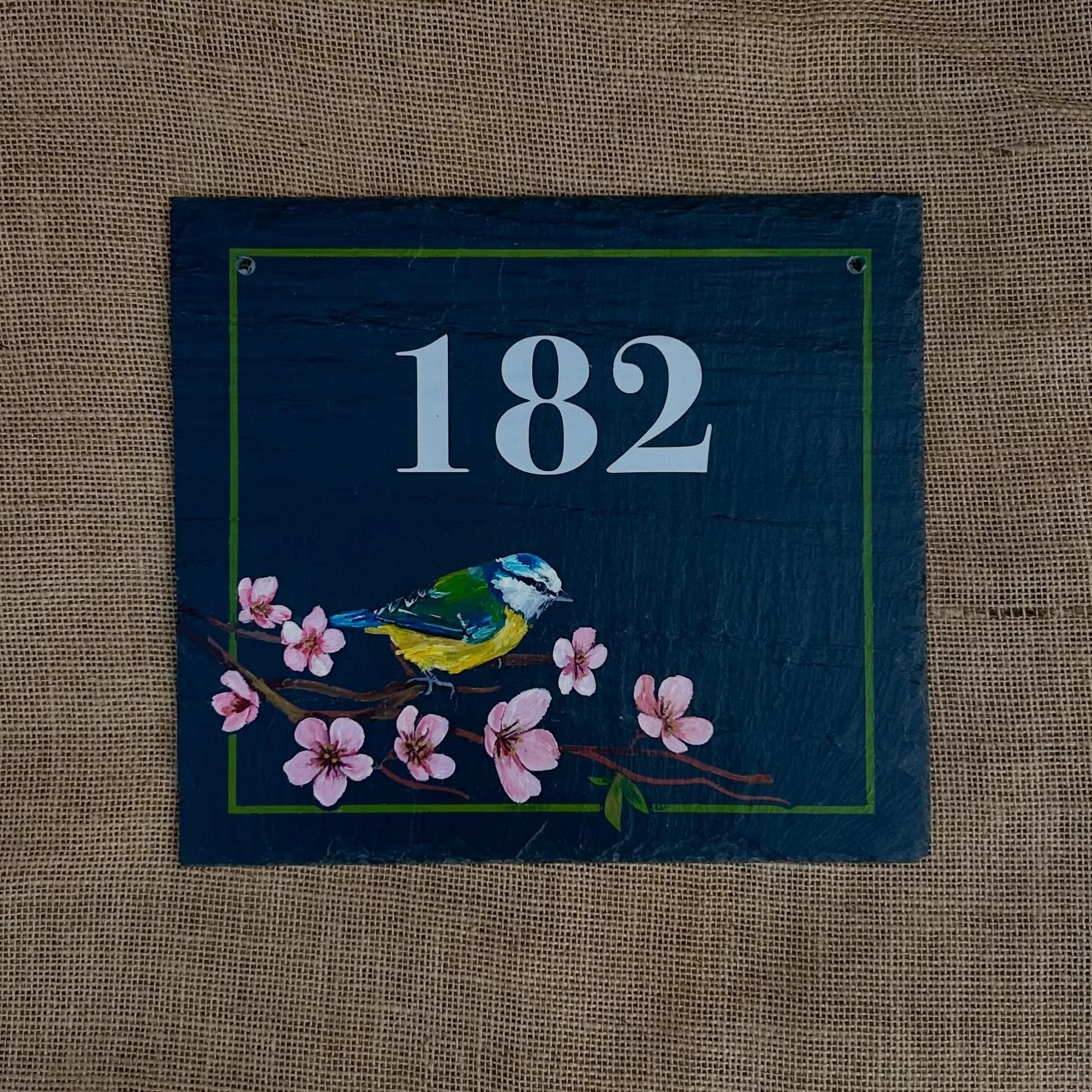I love how this slate house sign suits the cherry blossom season 🌸
Each sign is hand painted by me, making every piece unique and full of character. A personalised slate sign is such a lovely way to add personality and charm to your home entrance. @