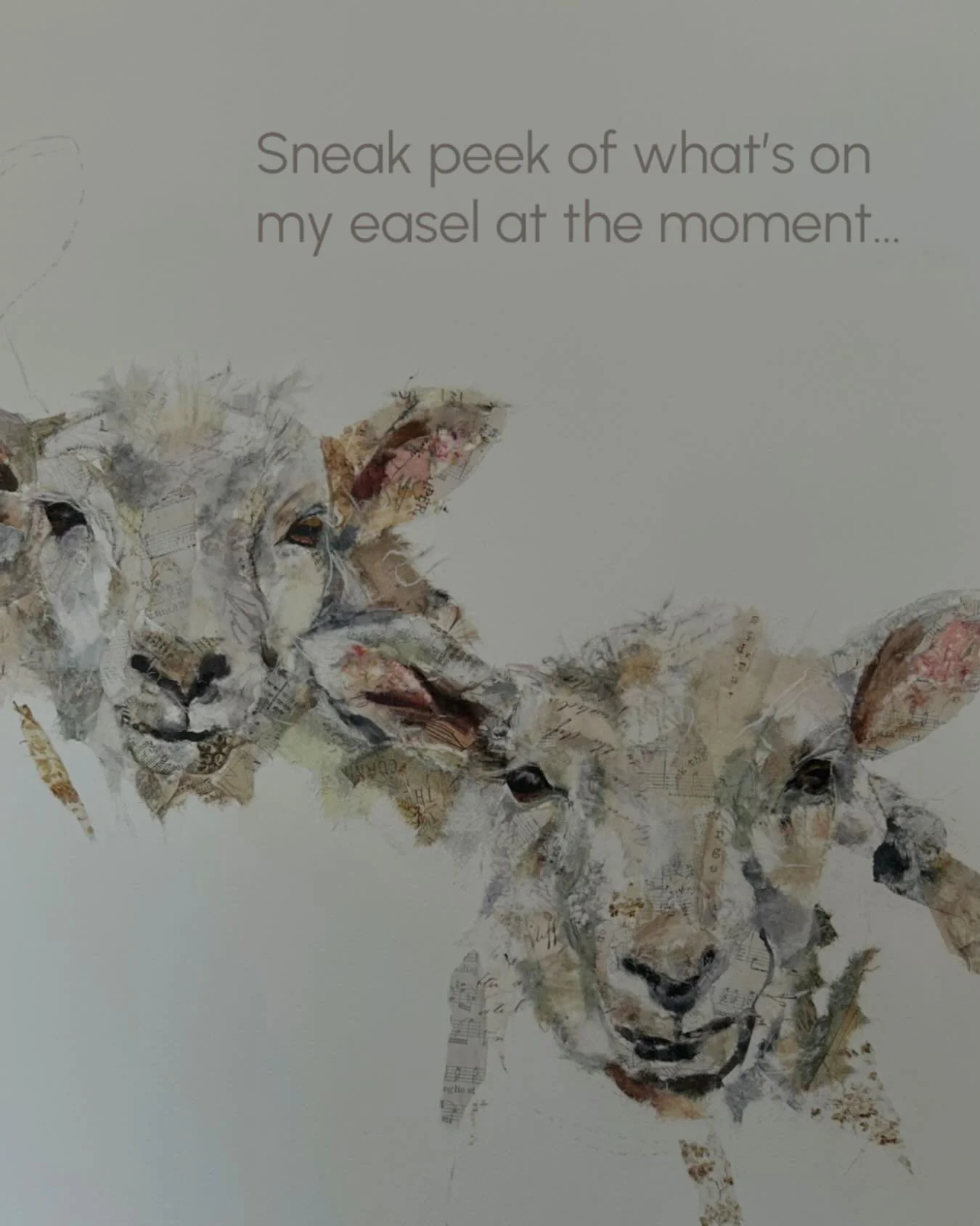 What&rsquo;s on my easel at the moment&hellip;
A little peek at what I&rsquo;m currently working on. Looking forward to sharing the finished piece soon

#WorkInProgress #OnMyEasel #CreativeProcess #ArtistAtWork #Handmade @meathmade