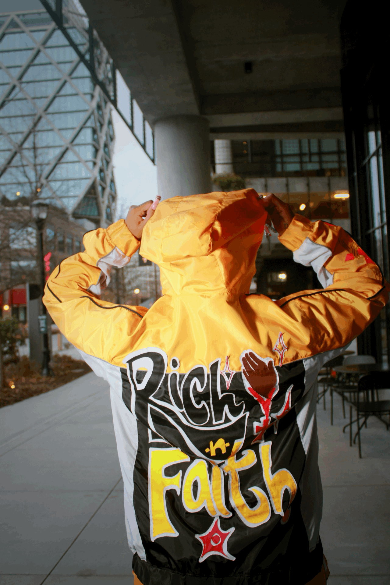 The Gold & Black Faithful Windbreaker Set