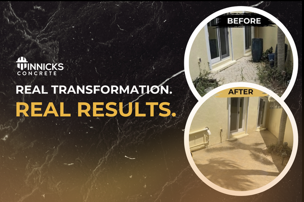 Before &amp; After: From Worn-Out Pavers to Stamped Concrete – Project Breakdown