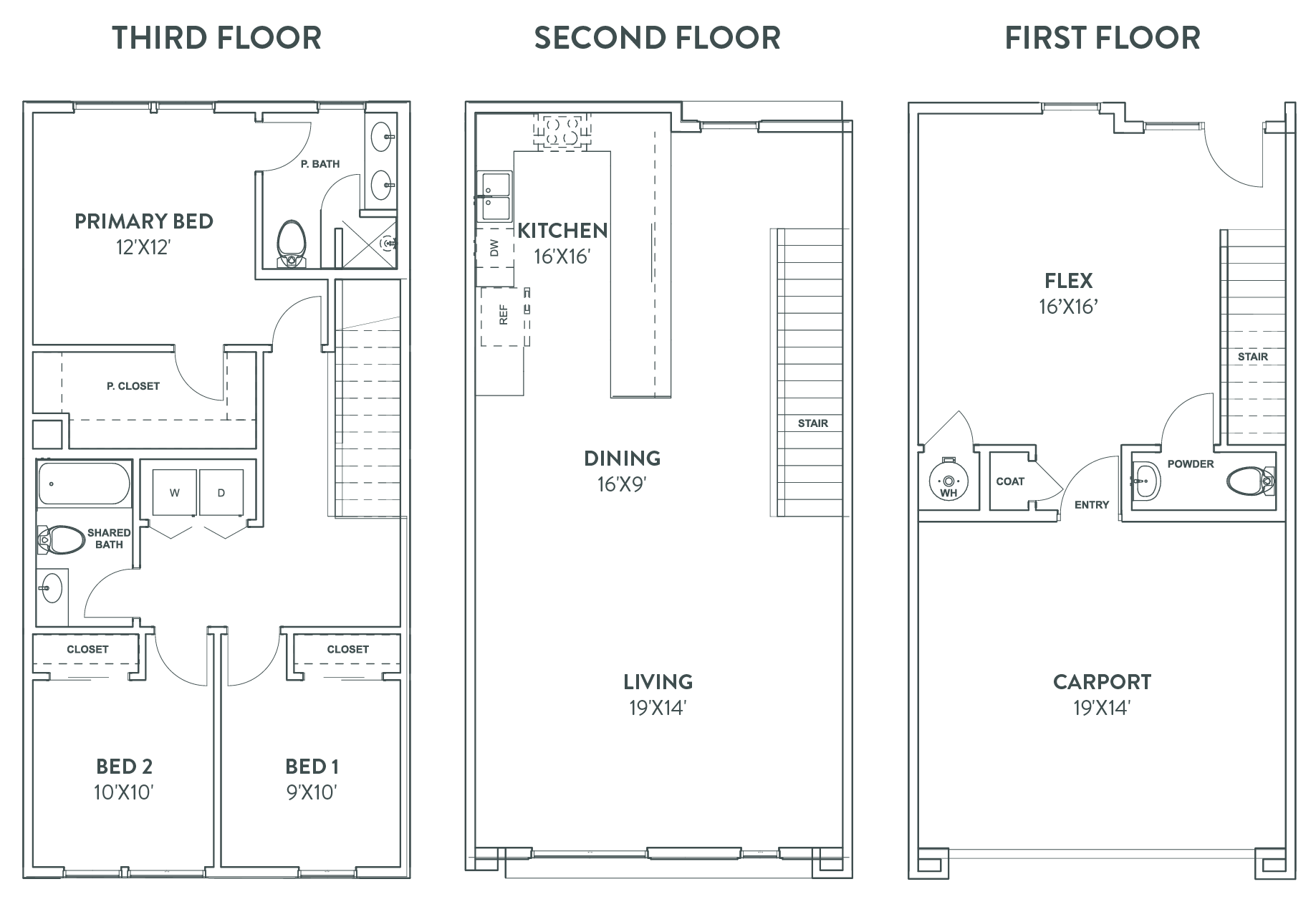 overlook, unit g, floor plan, residence
