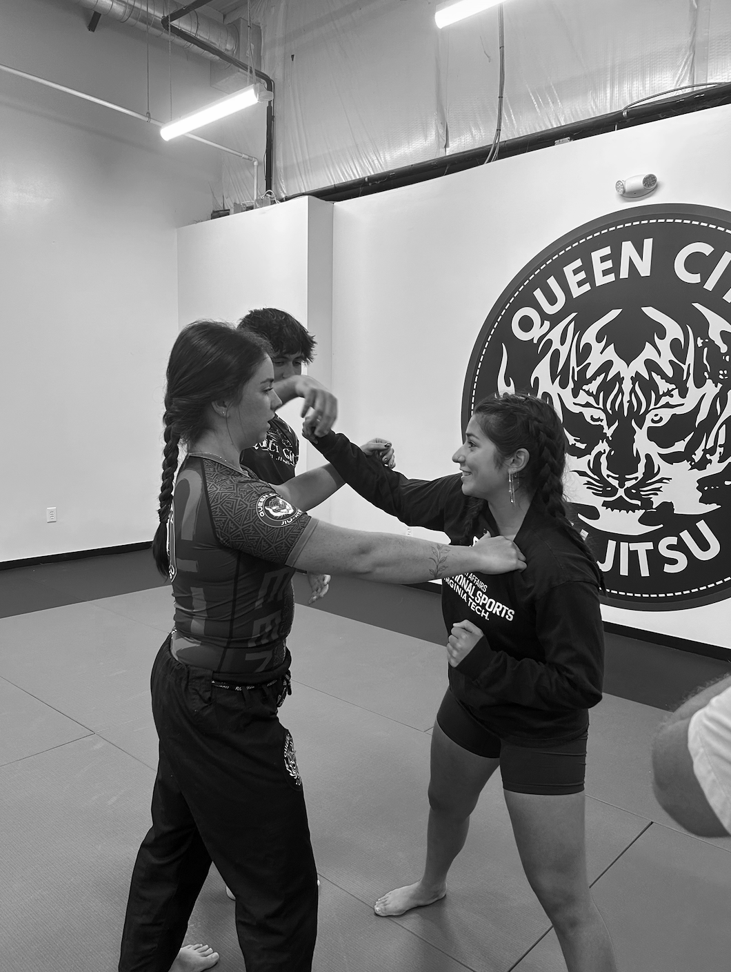 Self-defense BJJ class at Queen City Jiu Jitsu near Charlotte, NC