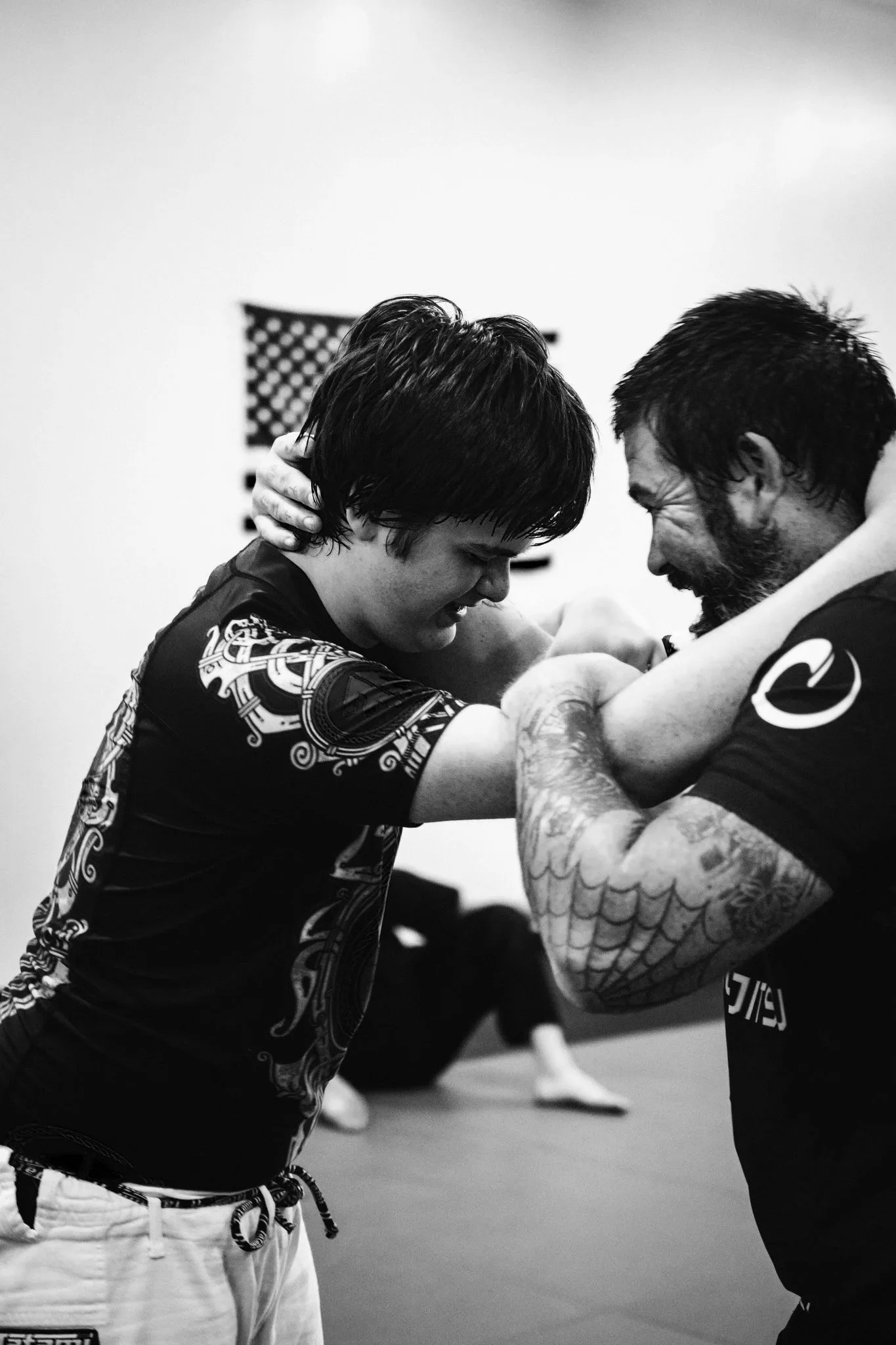 NoGi jiu jitsu class at Queen City Jiu Jitsu near Charlotte, NC