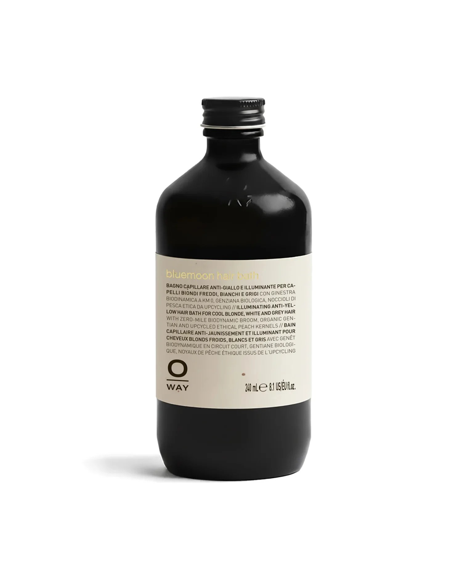 Oway Bluemoon Hair Bath for cool blonde white and grey hair