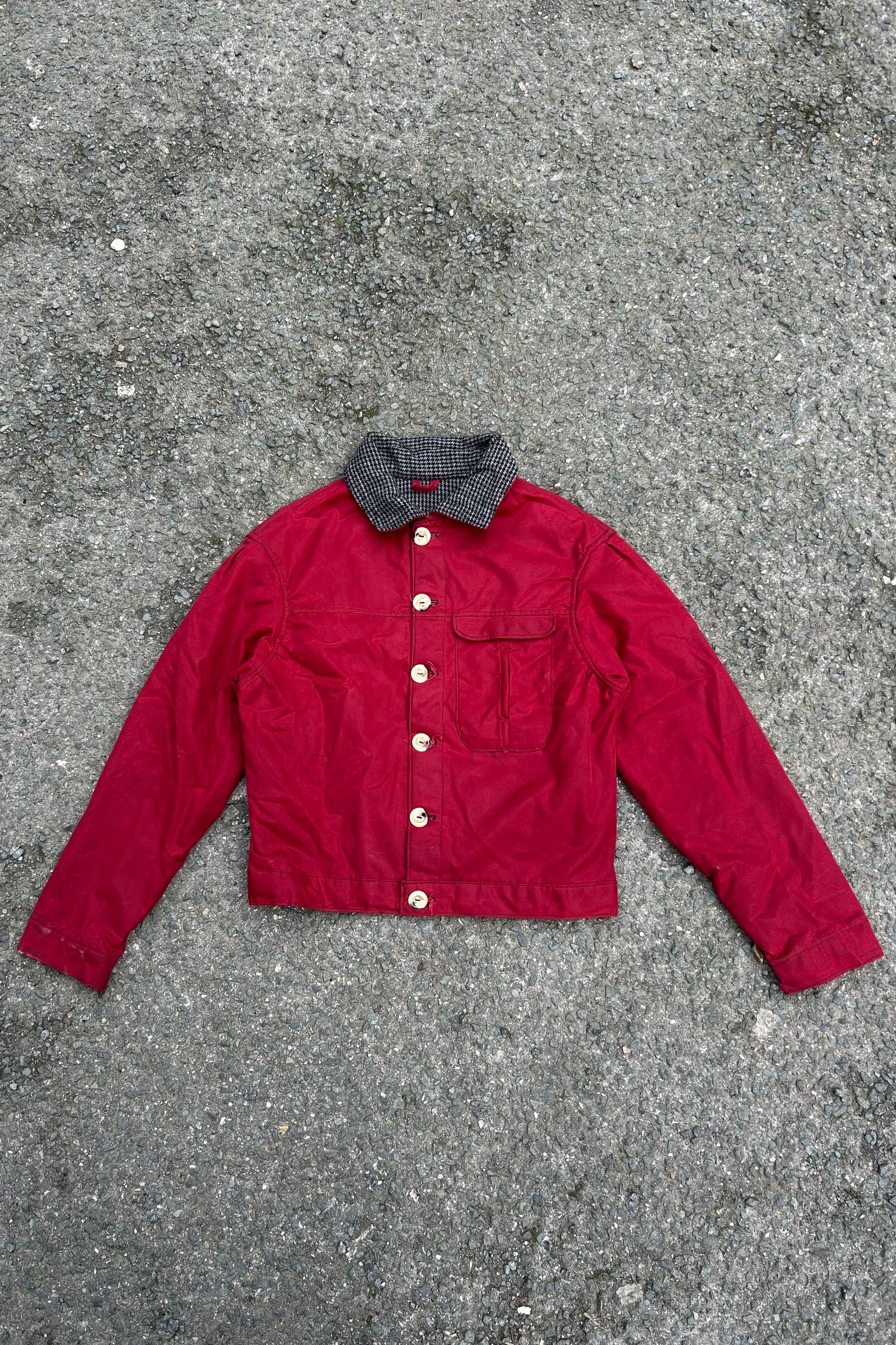 Superpleat Jacket in Red Wax