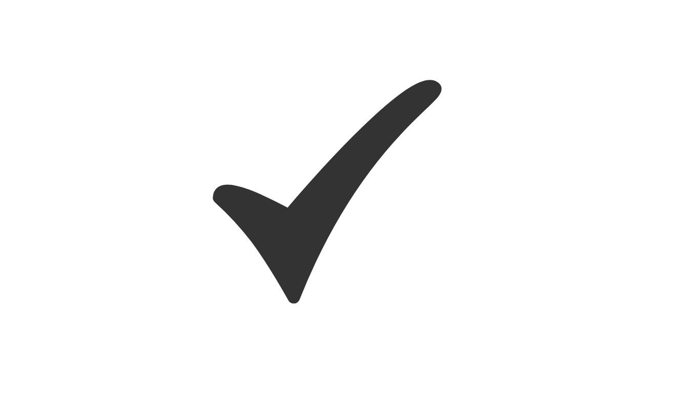 A checkmark inside a circle