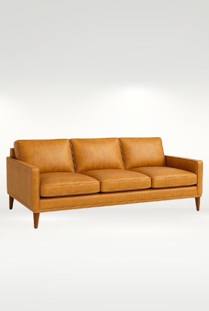 Ellington Sofa || Shown in Montana Golden Glow Leather

(Style #:) JW102-20
(Dimensions:) 86W x 38D x 36H
(Weight:) 155lbs
(COL Req:) 340sq ft | (COM Req:) 20yds