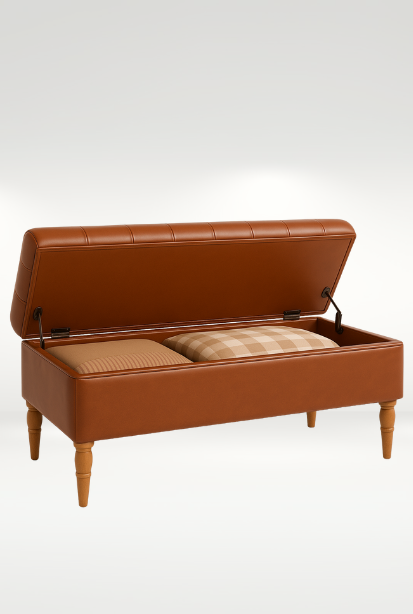 Whitehaven Storage Ottoman || Shown in Defy The Laws Leather

-- (Style #:) JWS10-24
-- (Dimensions:) 48W x 20D x 19H
-- (Weight:) 75lbs
-- (COL Req:) 85 sq ft | (COM Req:) 5 yds