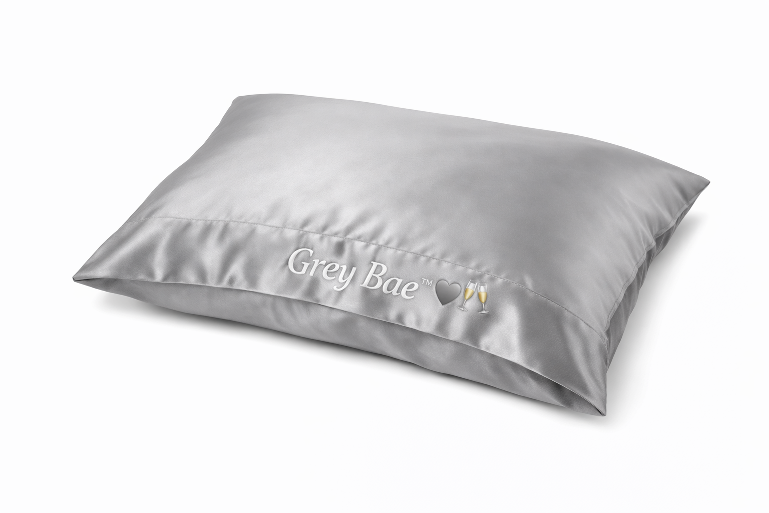 Grey Bae Satin Pillowcase