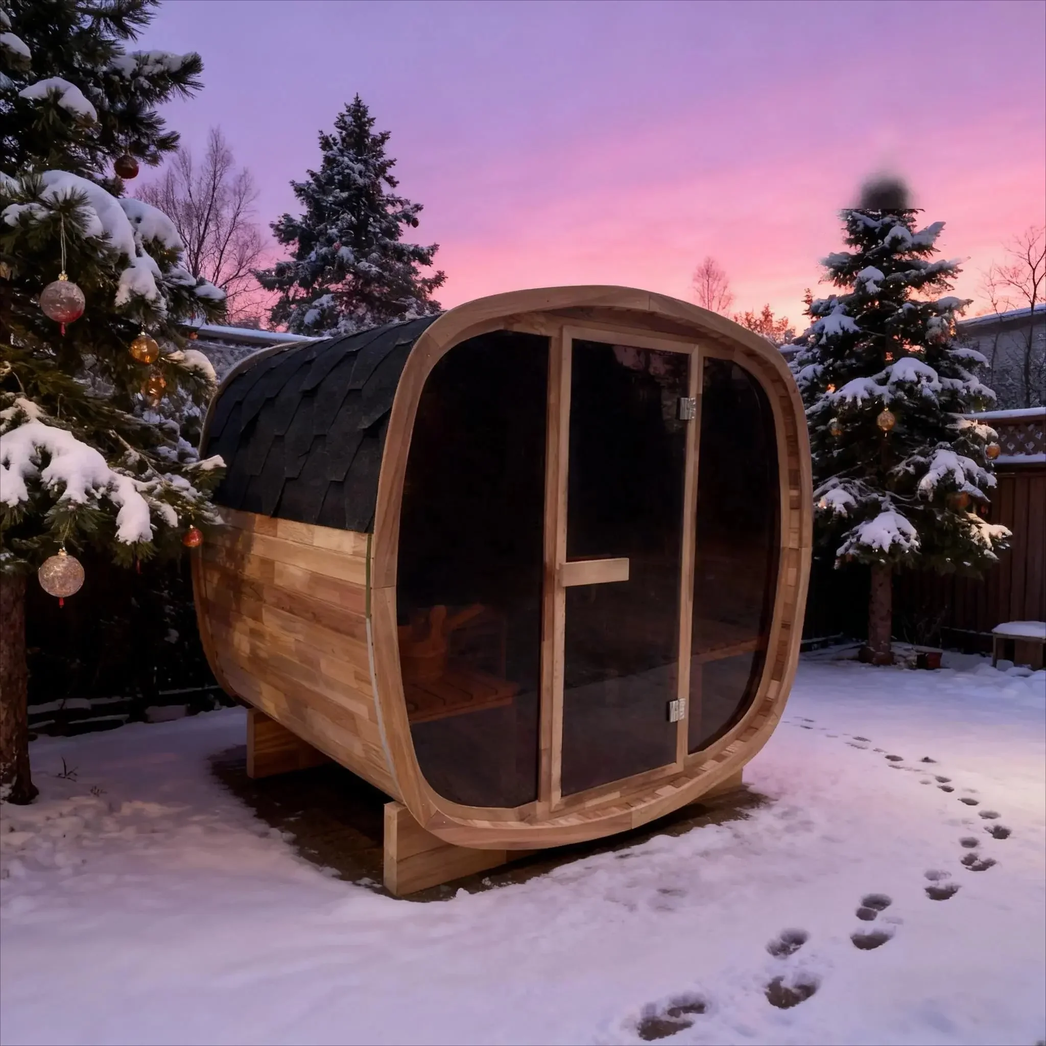 4-PersonPremiumCanadianRedCedarOutdoorTraditionalSteamSaunawithTintedGlassPanelsSpaciousBackyardHomeSaunaRoomforFamily_FriendWellnessGatherings_8.webp