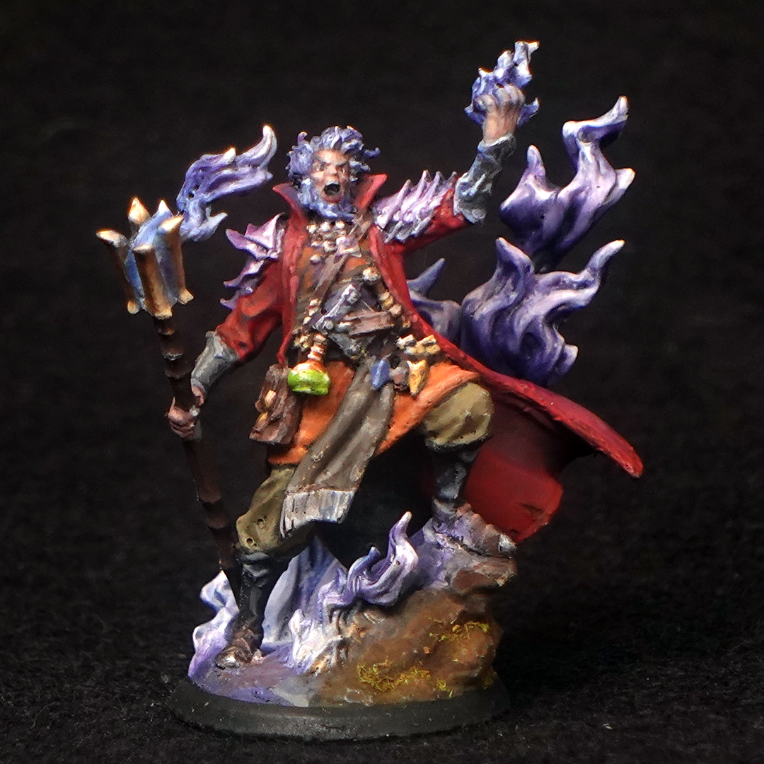 Arcane Firecaller | Hand-Painted Miniature | 32mm Scale | D&D, TTRPG, Display, Collectable