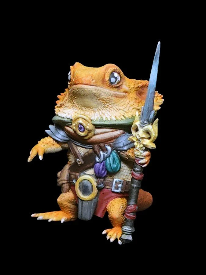 Beardie Warrior | Hand-Painted Miniature | 32mm Scale | Collectable