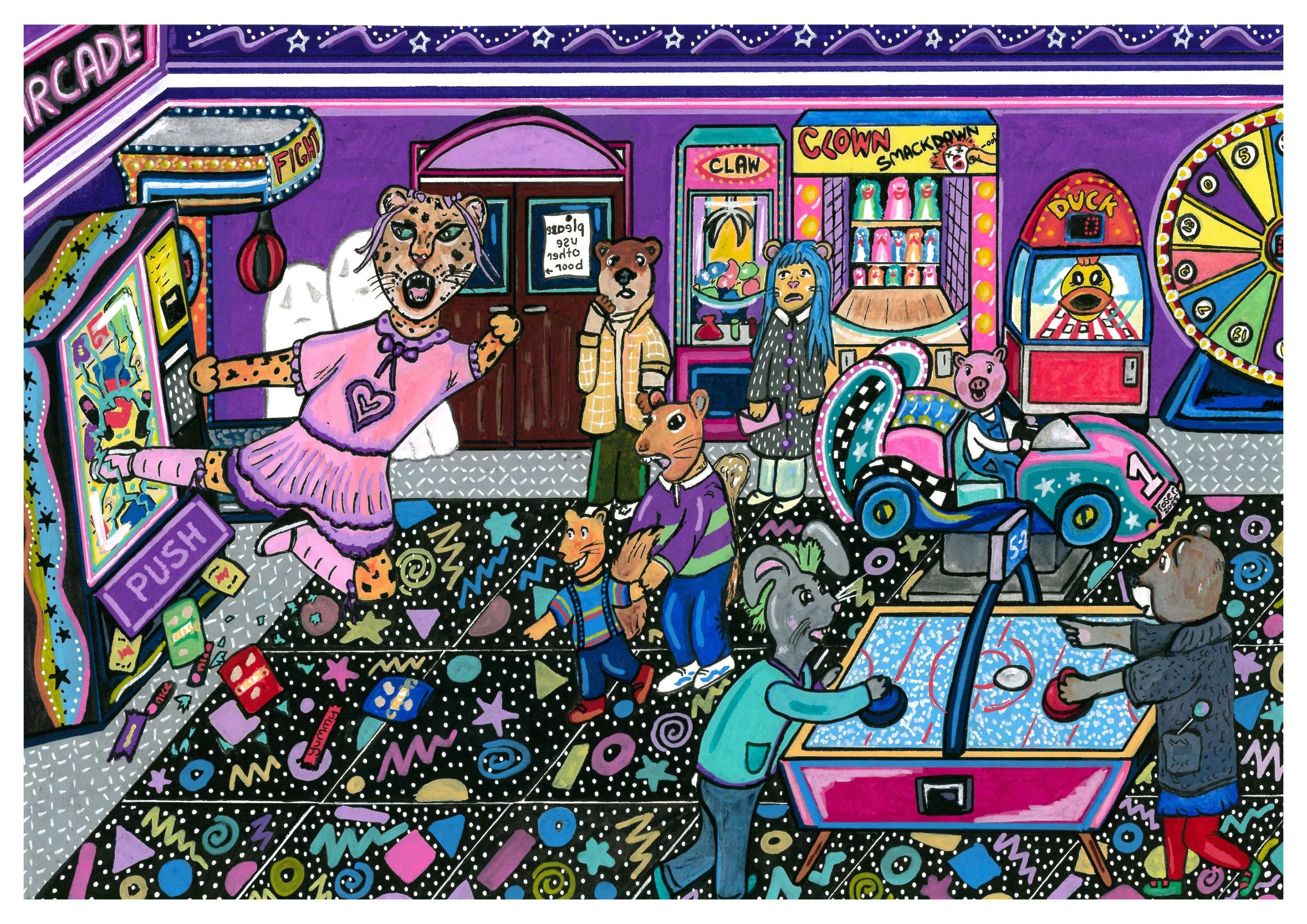 'Not Today, Vending Machine' - Posca Pen (2025)